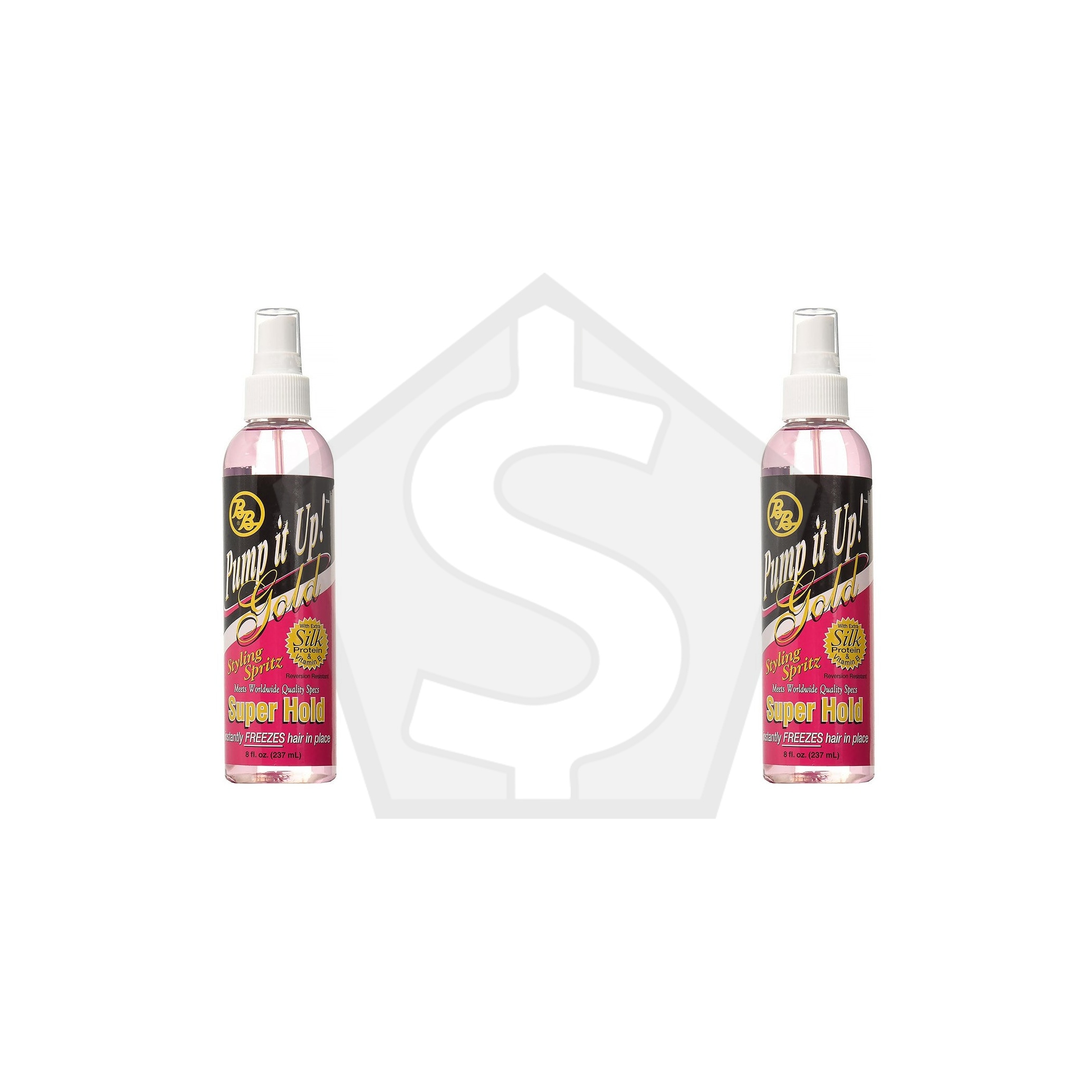 Bundle of 2 - BRONNER BROTHERS Pump It Up Spritz [Gold] (8oz) - 55% VOC