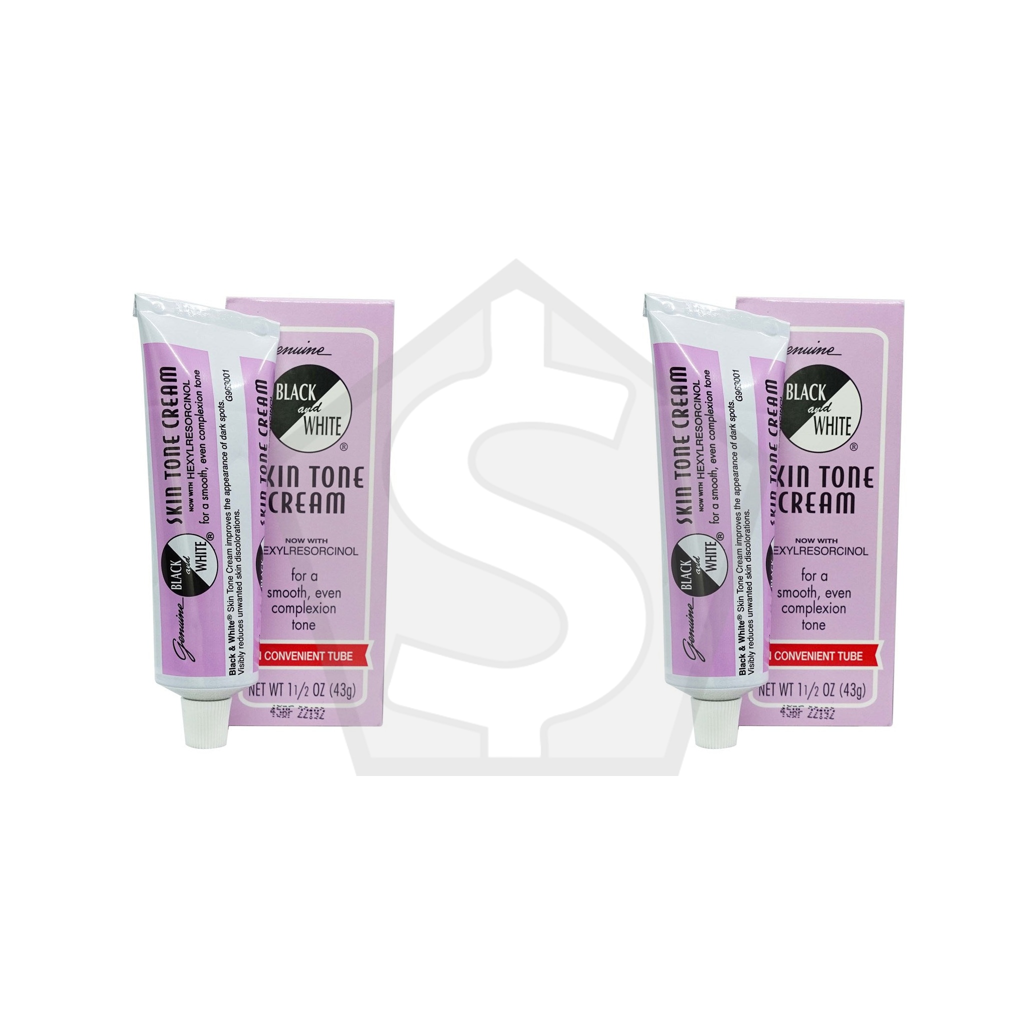 Bundle of 2 - BLACK & WHITE Skin Tone Cream (1.5oz)