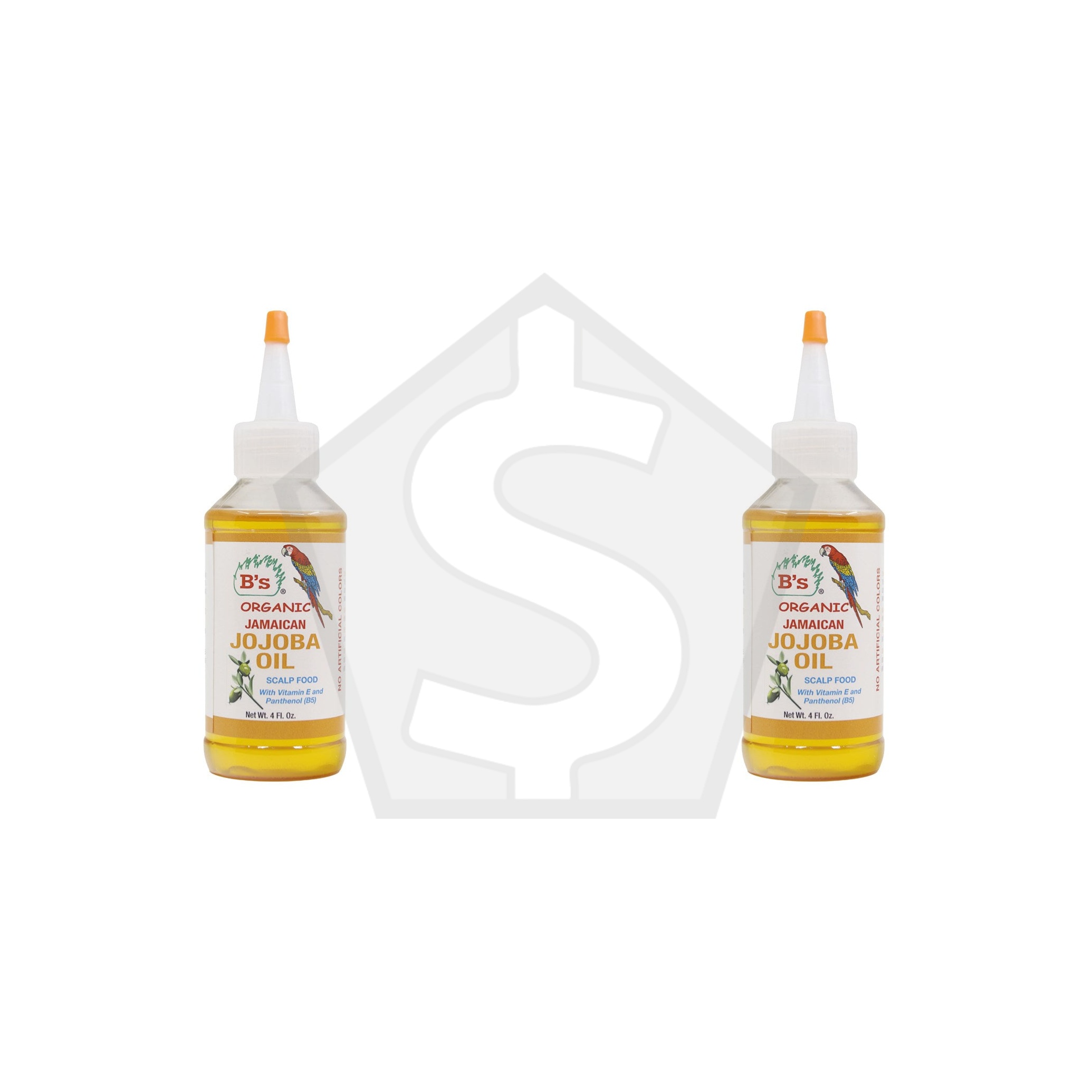 B'S ORGANIC Jamaican Jojoba Oil (4oz) - Pack of 2