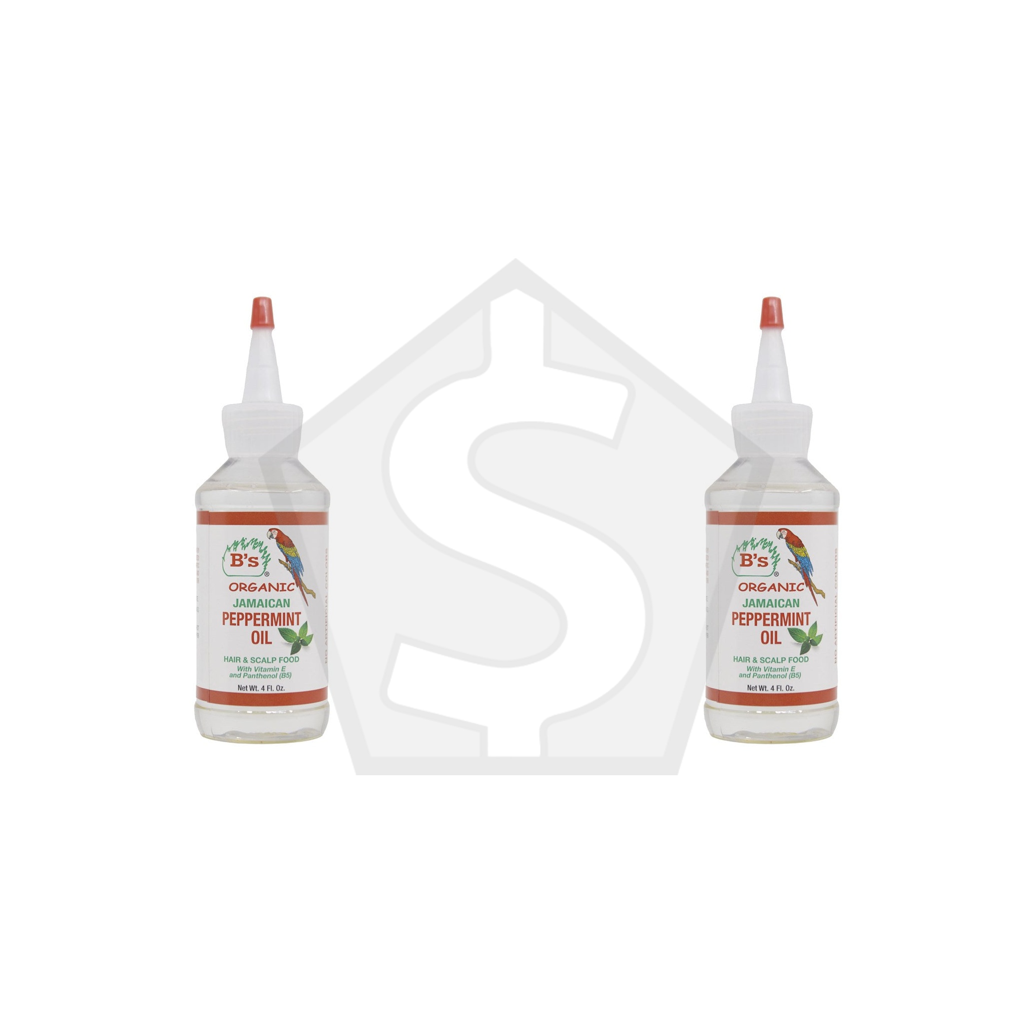 B'S ORGANIC Jamaican Peppermint Oil (4oz) - Pack of 2