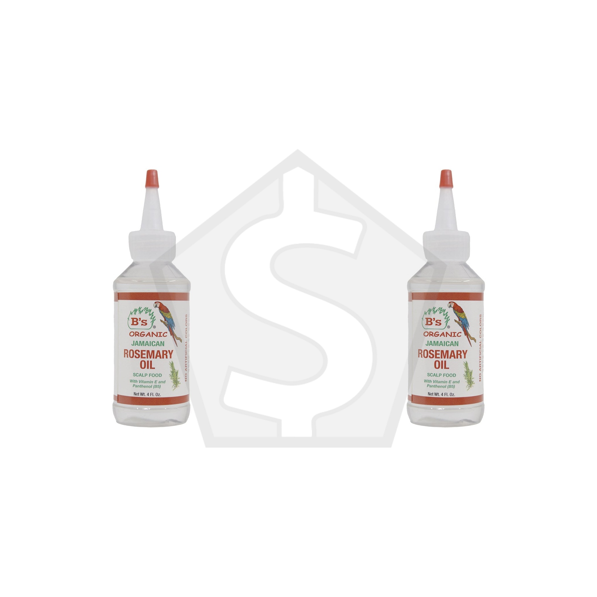 B'S ORGANIC Jamaican Rosemary Oil (4oz) - Pack of 2