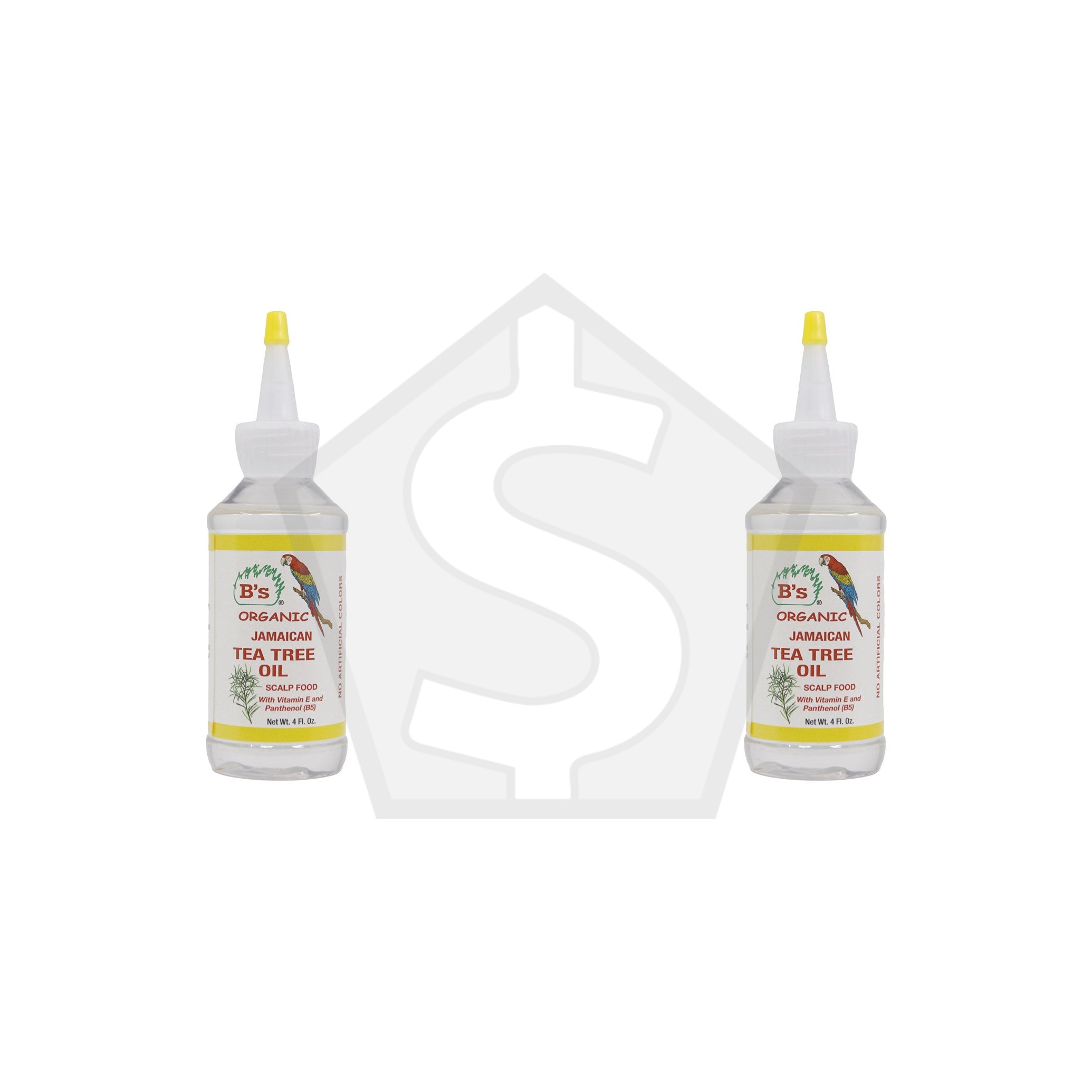 B'S ORGANIC Jamaican Tea Tree Oil (4oz) - Pack of 2