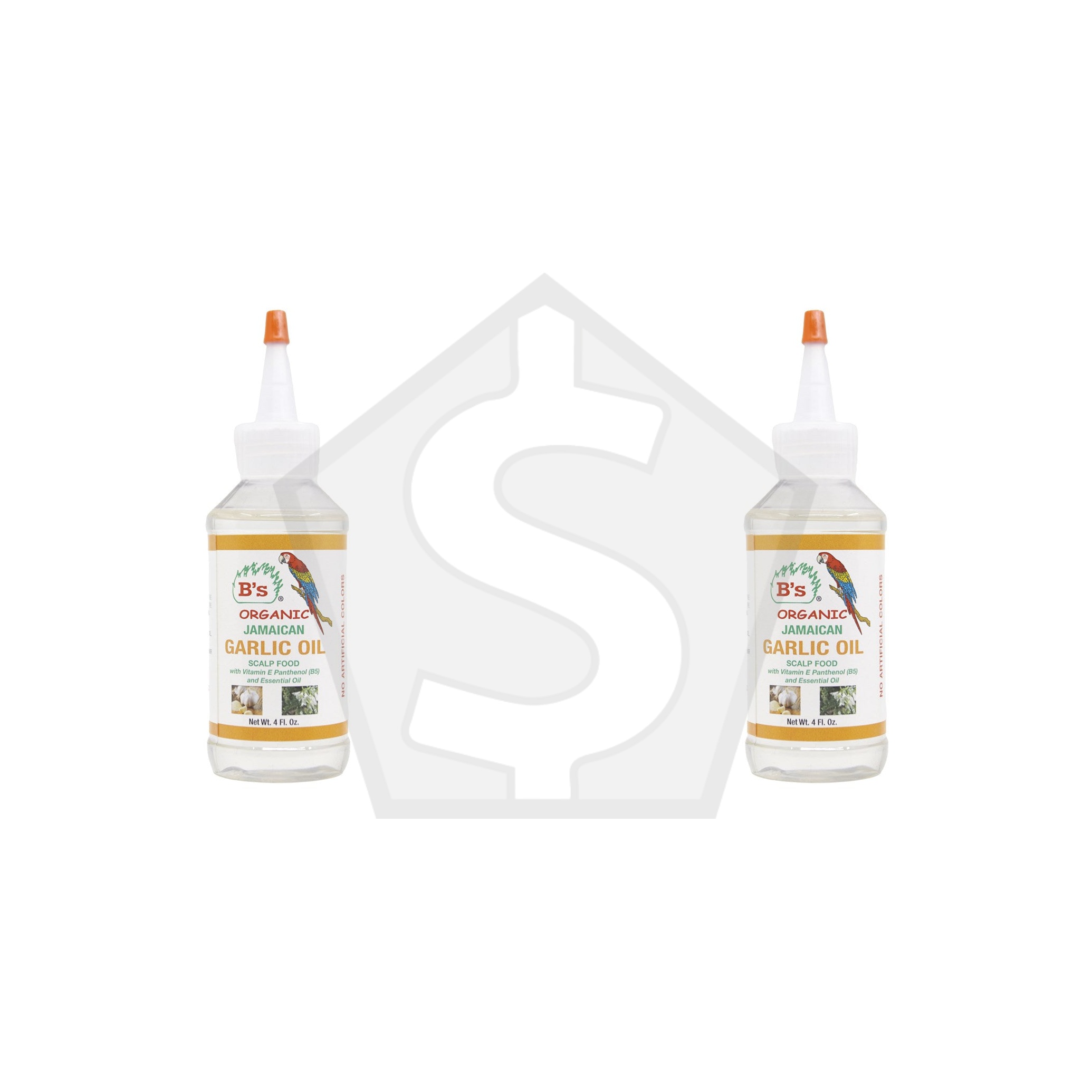 B'S ORGANIC Jamaican Garlic Oil (4oz) - Pack of 2