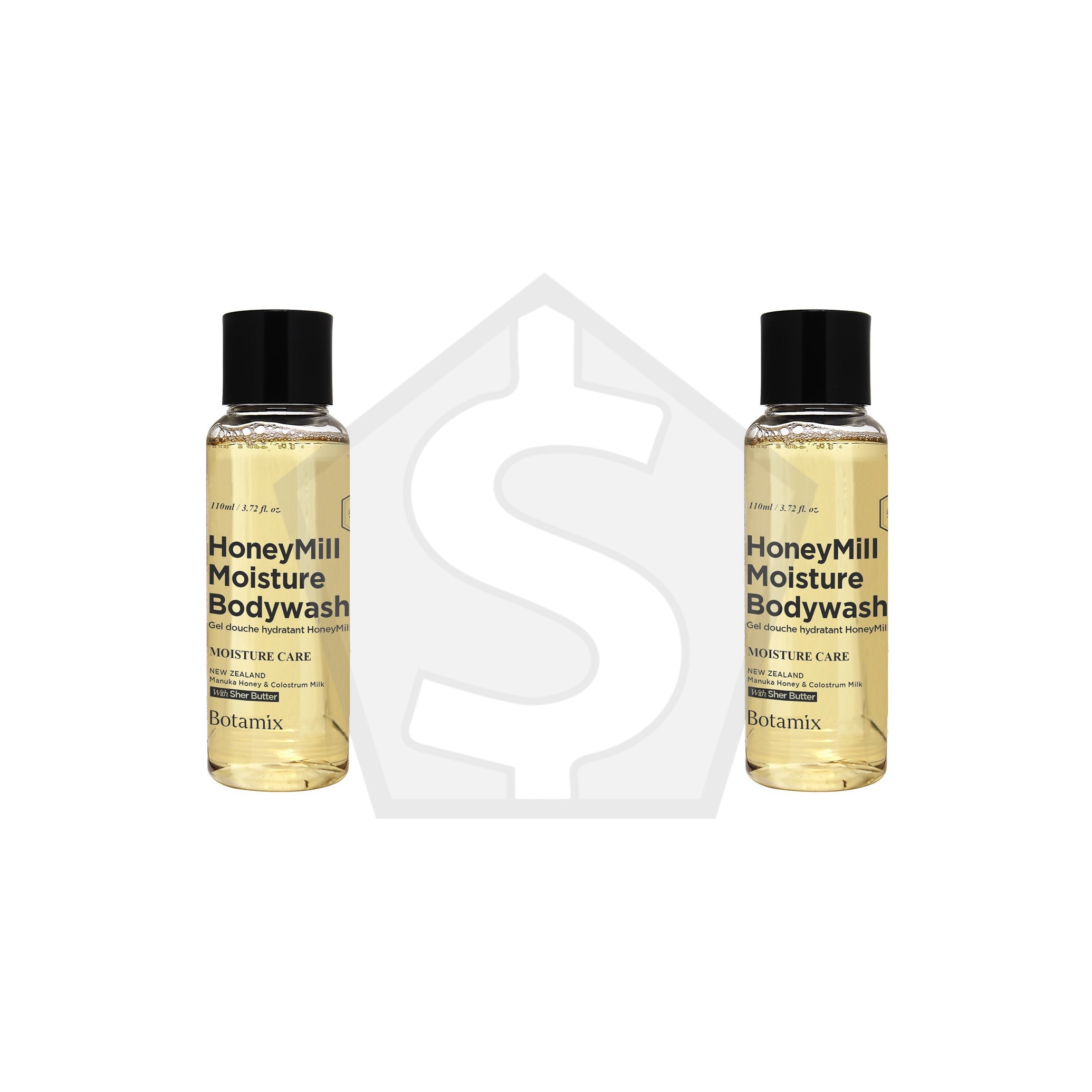 BOTAMIX HoneyMill Moisture Bodywash (3.72oz/110ml) - Pack of 2