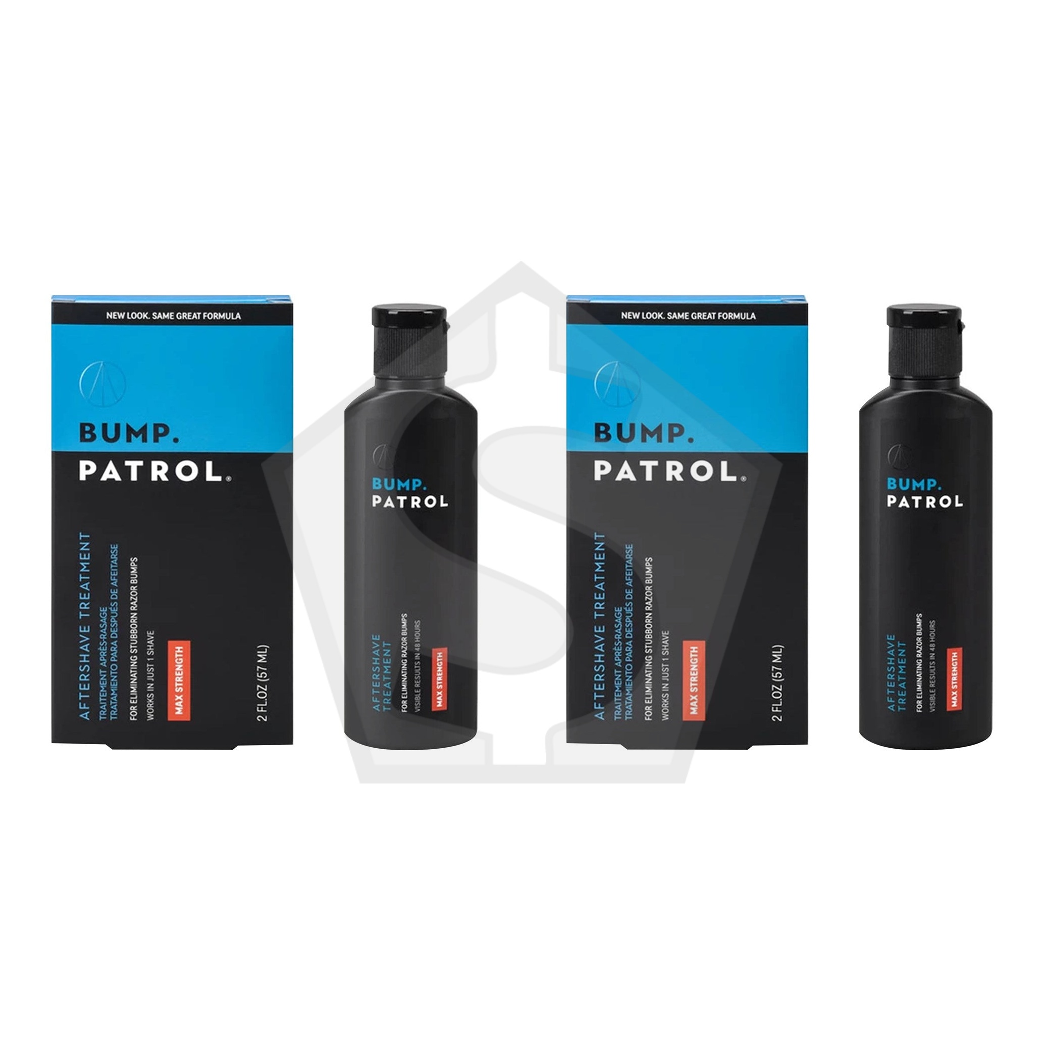 BUMP PATROL Aftershave Treatment [Maximum Strength] (2oz) - Pack of 2