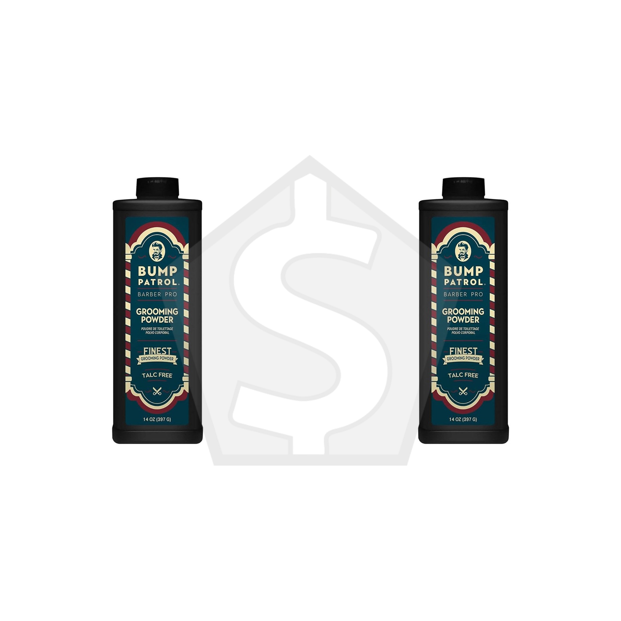 Bundle of 2 - BUMP PATROL Grooming Powder Finest (14oz)