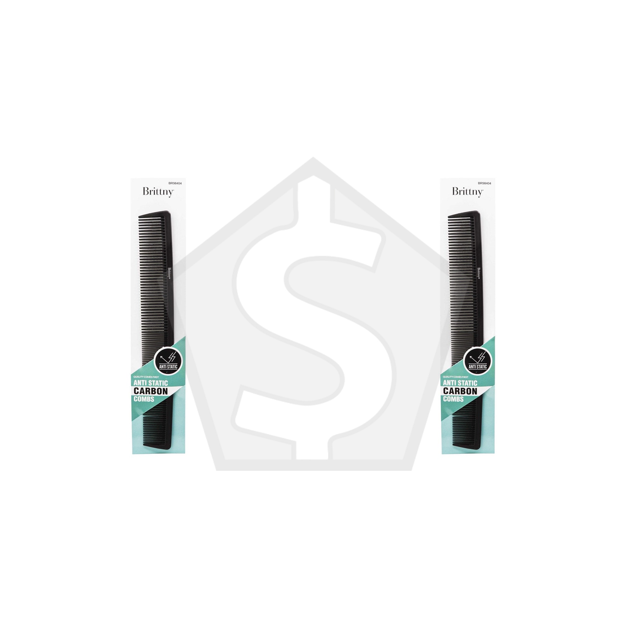 Bundle of 2 - BRITTNY Anti Static Carbon Bone Cutting Comb