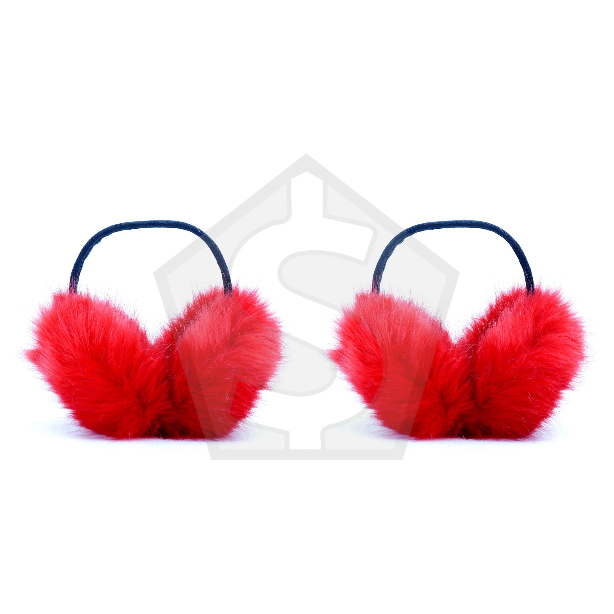 Bundle of 2 - XO WINTER COLLECTION Fur Ear Muff Super Jumbo - Hot Pink