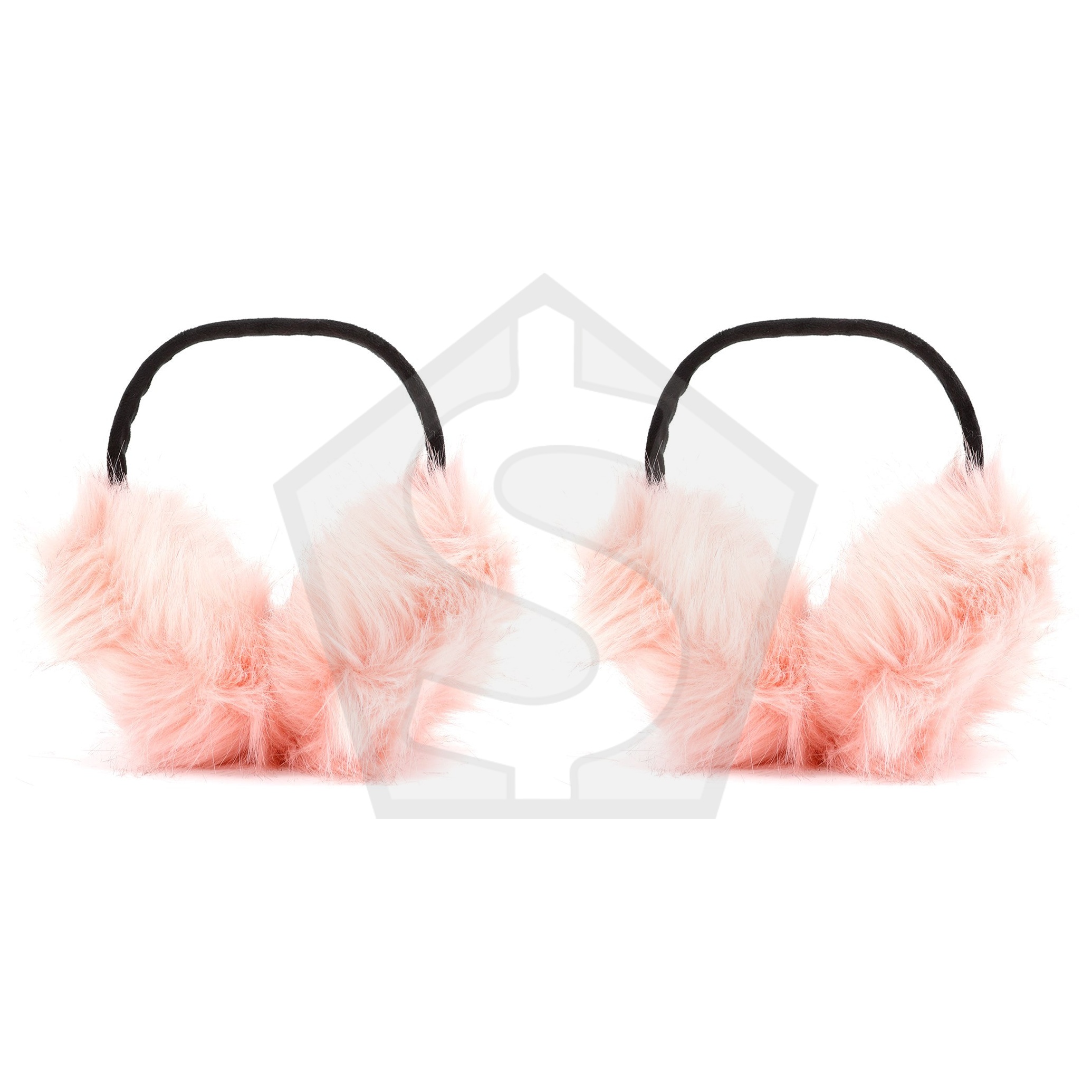 XO WINTER COLLECTION Fur Ear Muff Super Jumbo - Light Pink - Pack of 2
