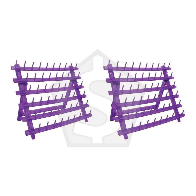 Bundle of 2 - BTL Glitter Braiding Hair Rack 60 Spool - Spool  Purple