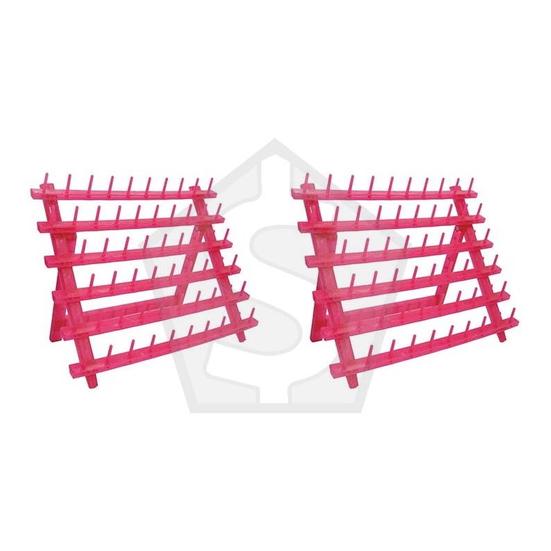 Bundle of 2 - BTL Glitter Braiding Hair Rack 60 Spool - Spool Pink