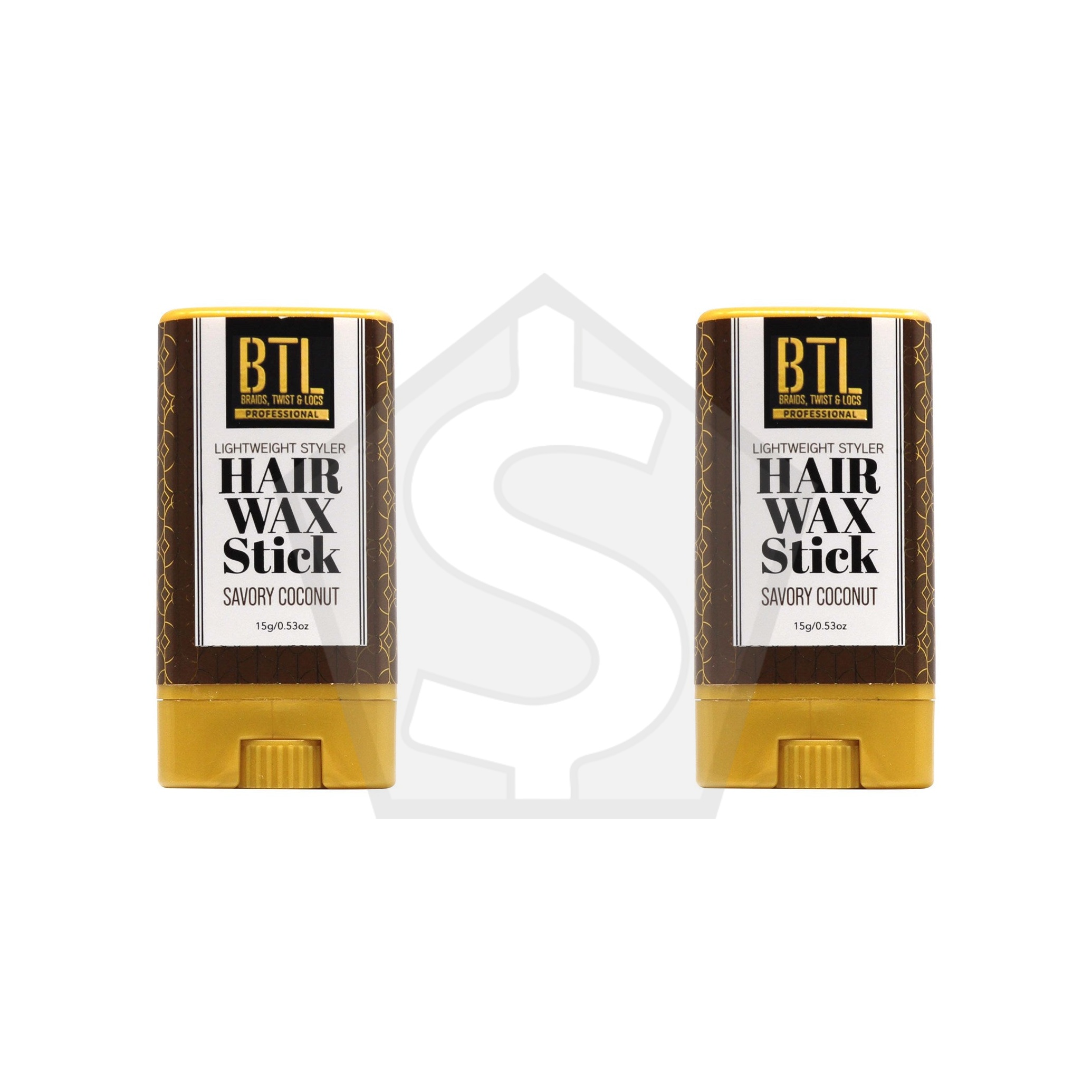Bundle of 2 - BTL Hair Wax Stick (0.53oz) - Savory Coconut
