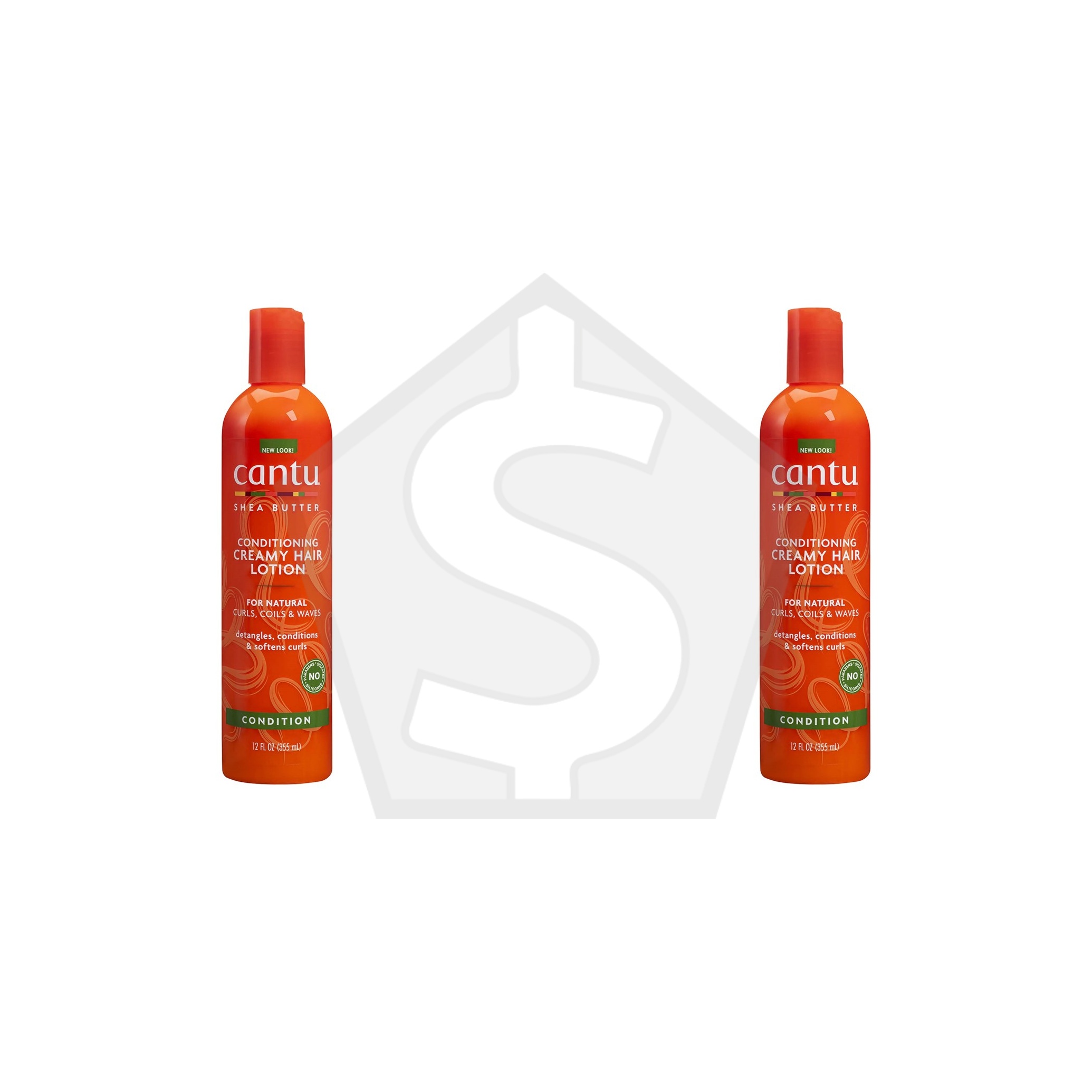 CANTU Shea Butter Conditioning Creamy Hair Lotion (12oz) - Pack of 2