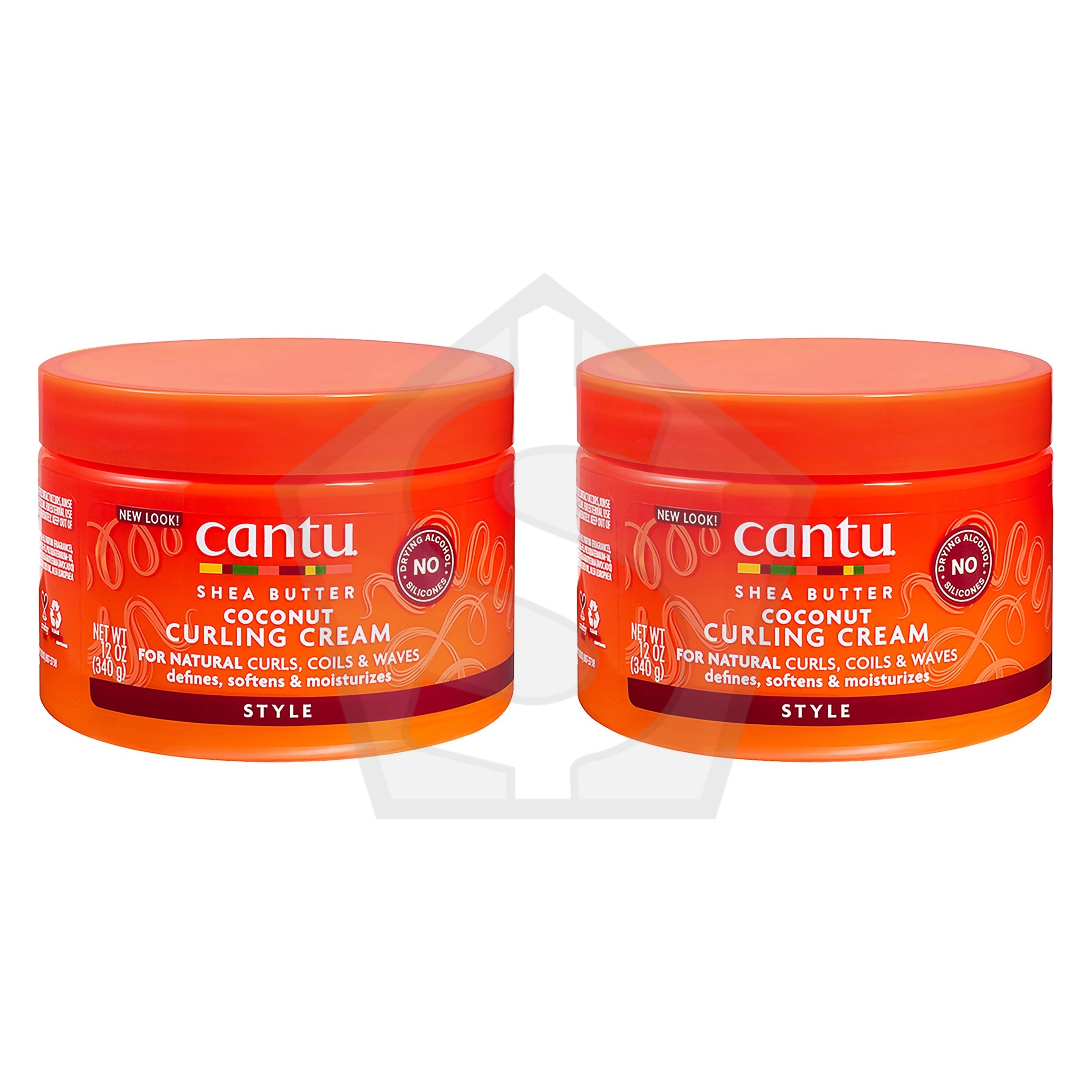 CANTU Shea Butter Coconut Curling Cream (12oz) - Pack of 2