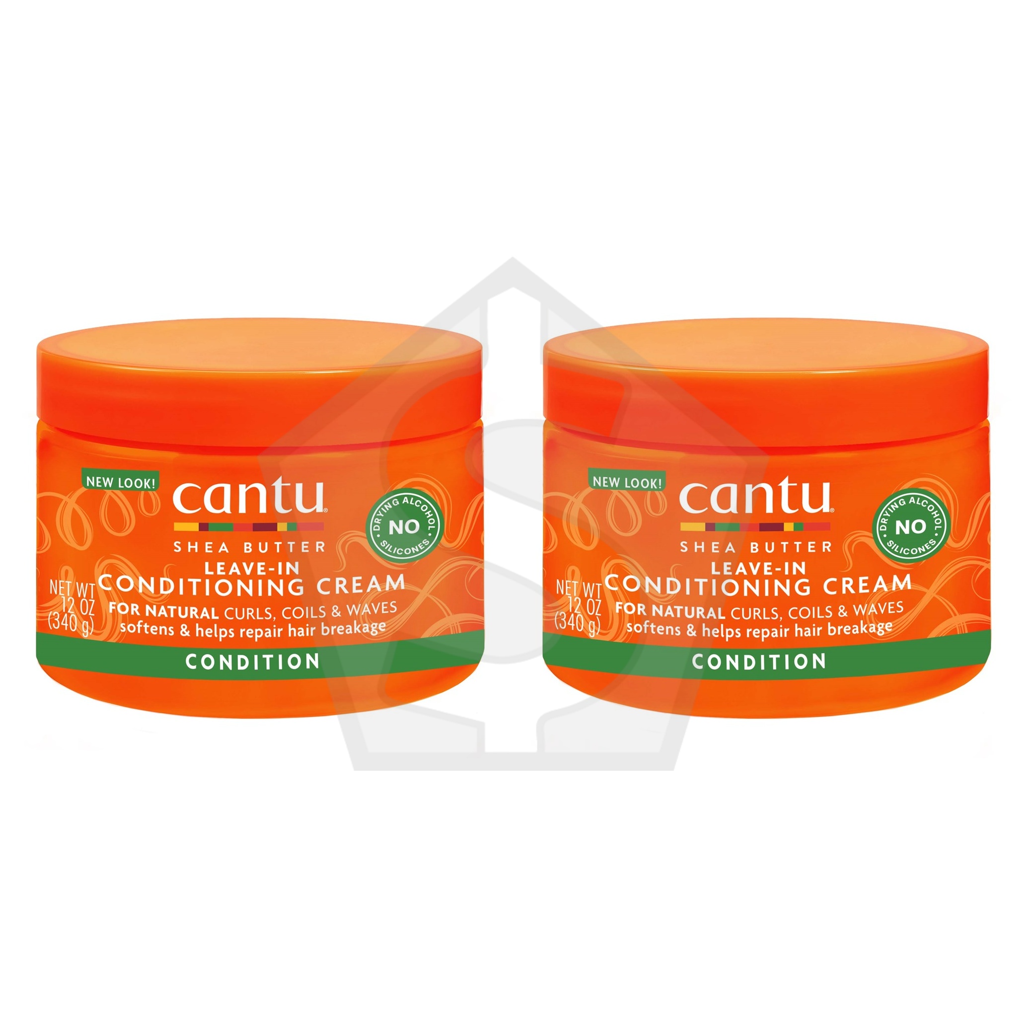 CANTU Shea Butter Leave In Conditioning Cream (12oz) - Pack of 2