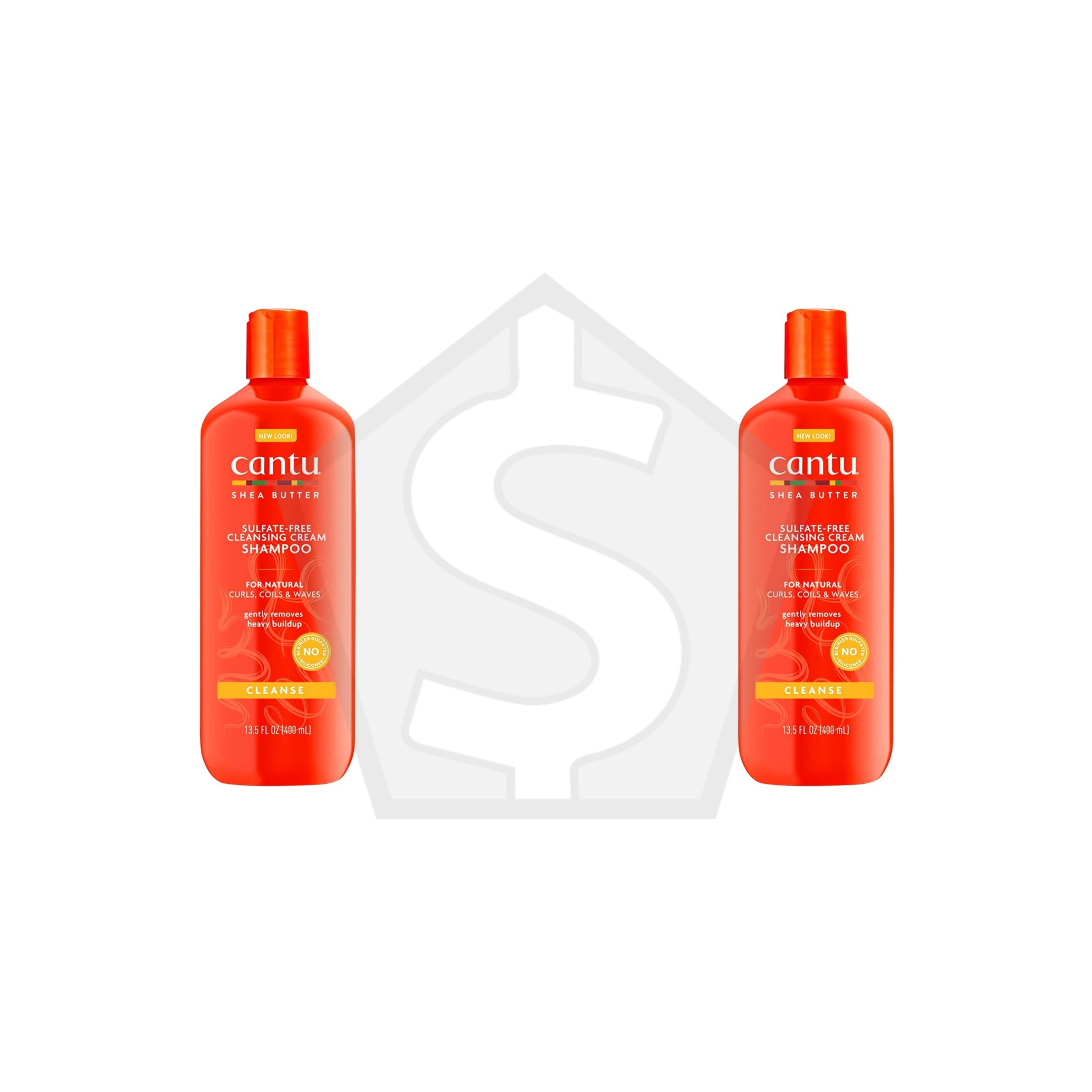 CANTU Shea Butter Sulfate Free Cleansing Cream Shampoo - 13.5oz - Pack of 2
