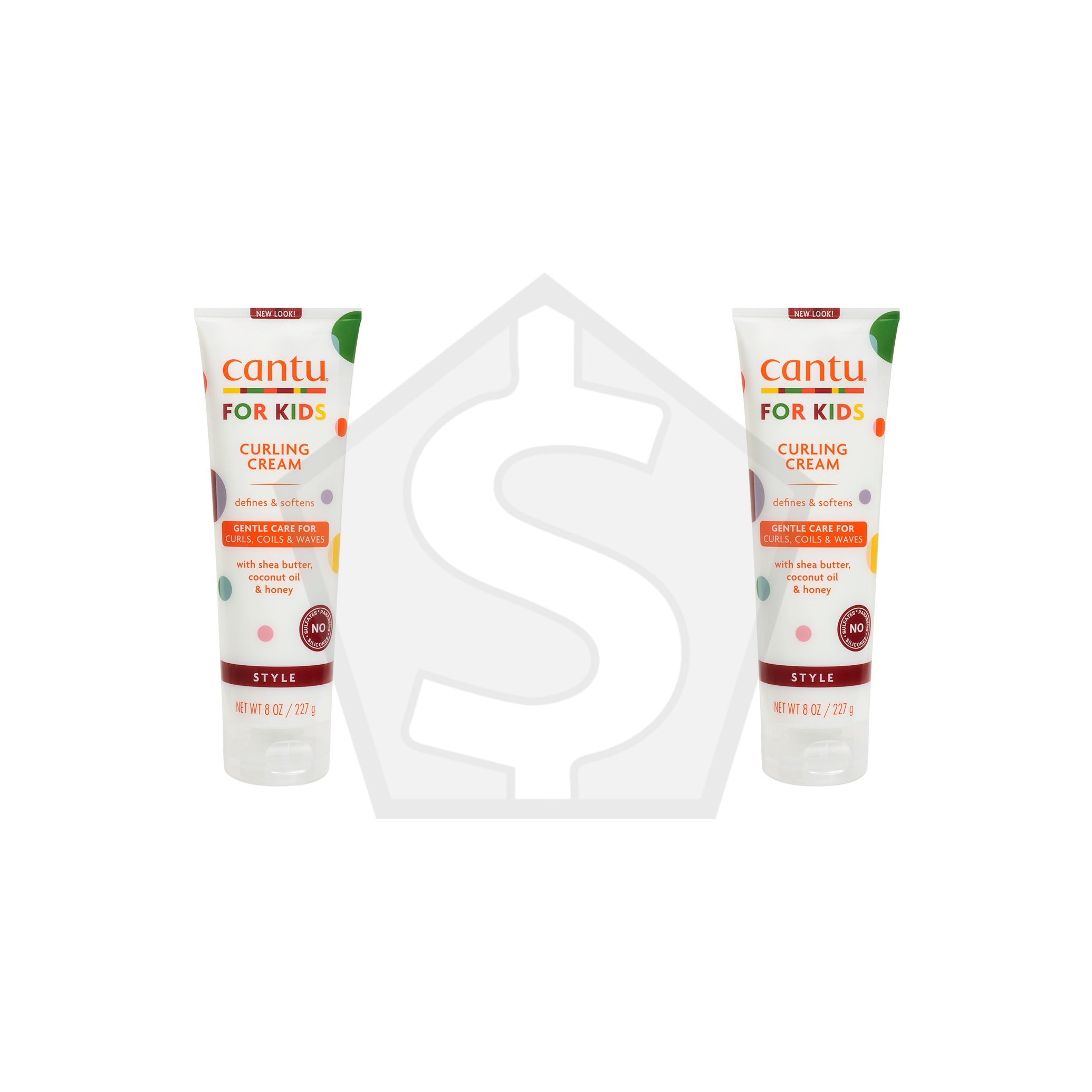 CANTU Kids Curling Cream Tube (8oz) - Pack of 2