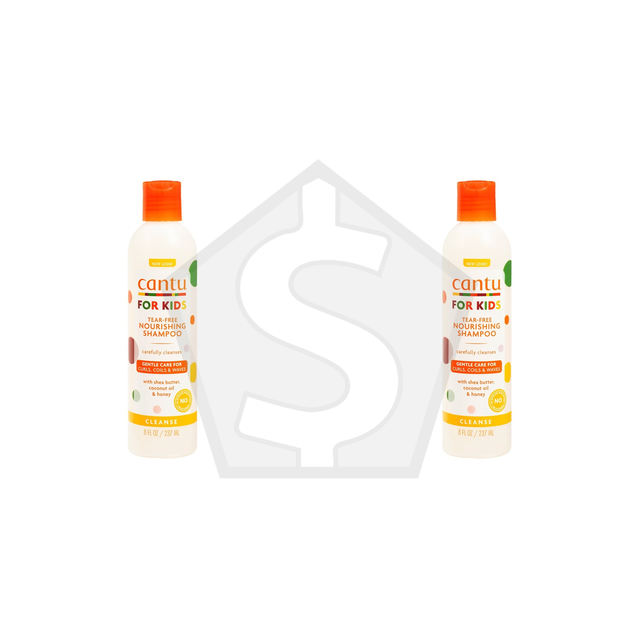 CANTU Kids Tear-Free Nourishing Shampoo (8oz) - Pack of 2