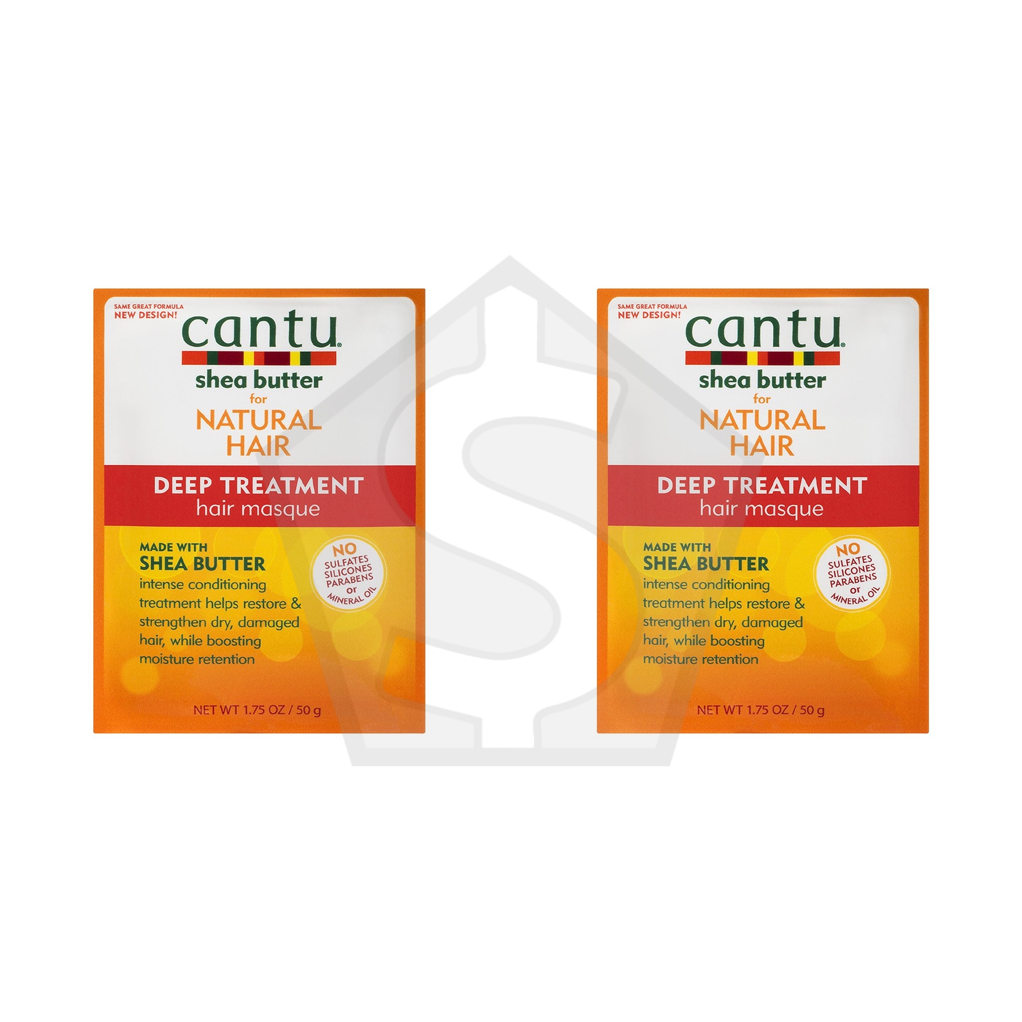 CANTU Natural Hair Deep Treatment Hair Masque Packet (1.75oz) - Pack of 2