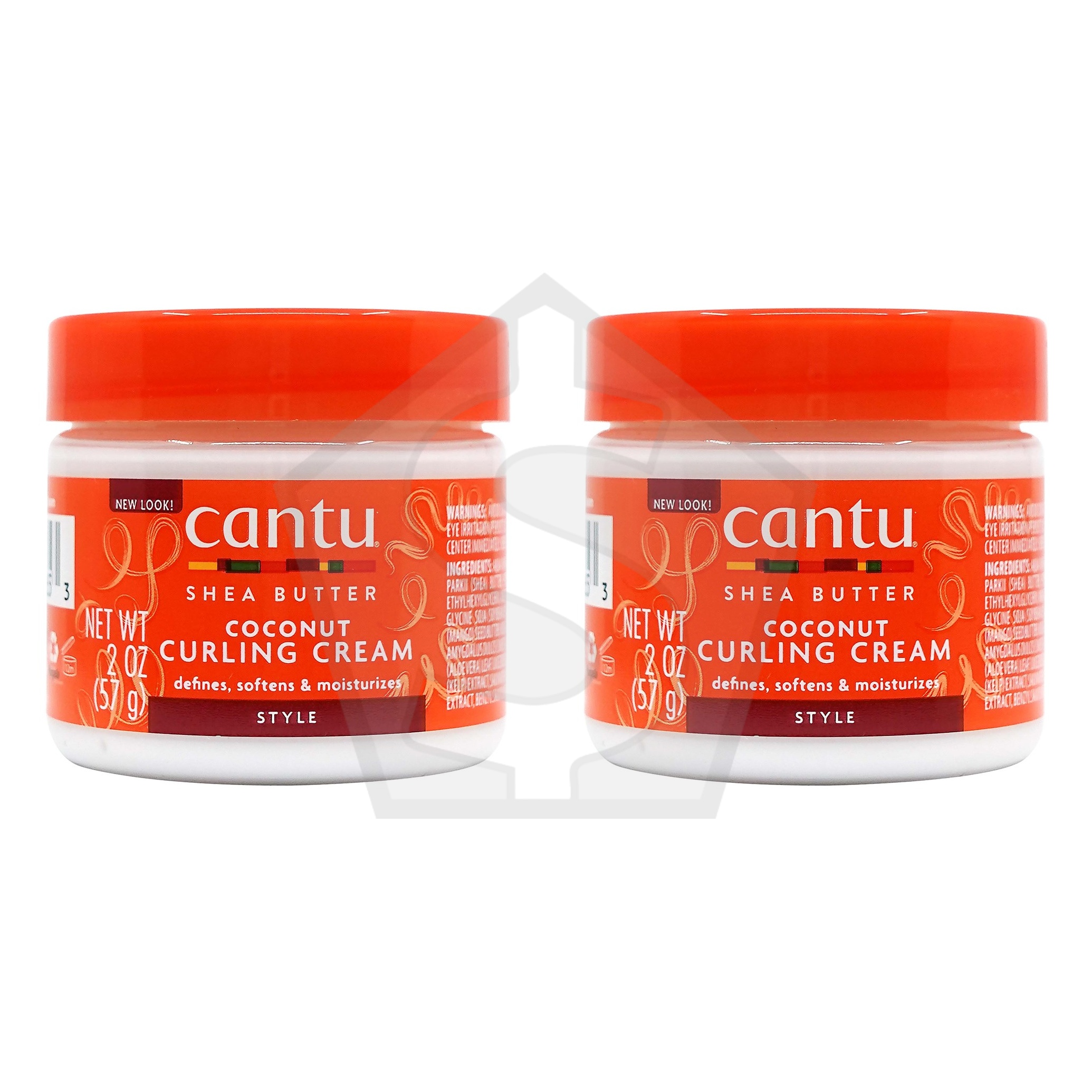 CANTU Shea Butter Coconut Curling Cream (2oz) - Pack of 2