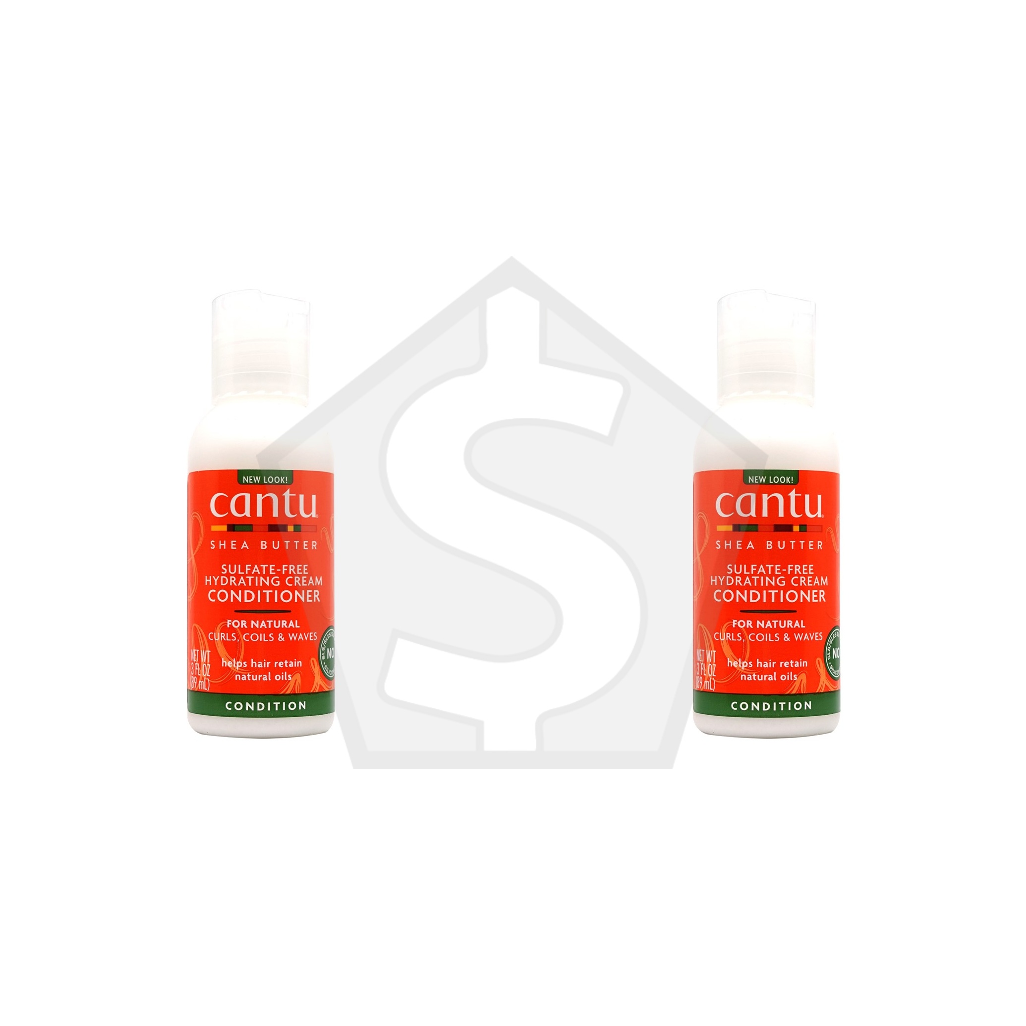 CANTU Shea Butter Sulfate Free Hydrating Cream Conditioner (3oz) - Pack of 2