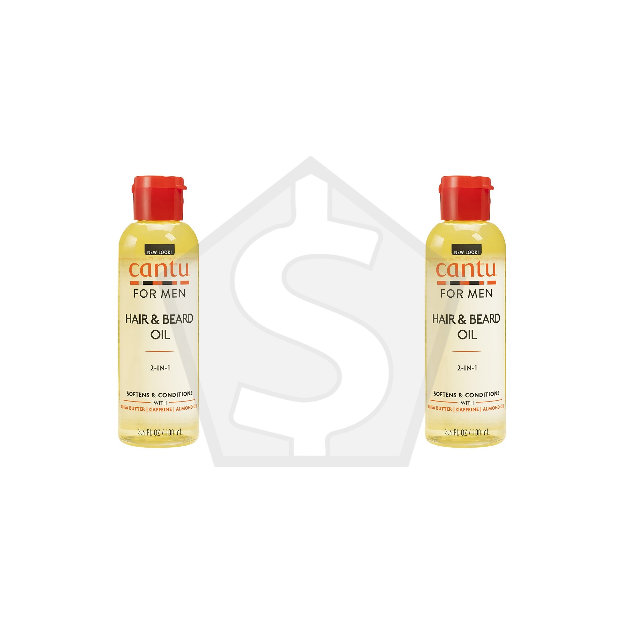 CANTU Mens Hair & Beard Oil 2 In 1 (3.4oz) - Pack of 2