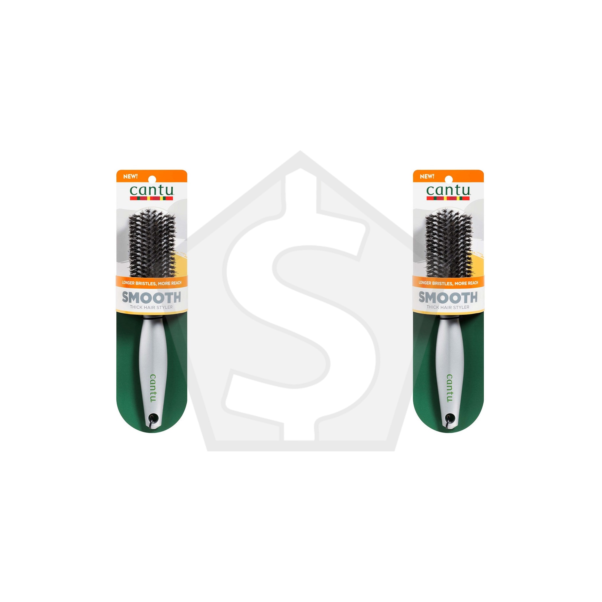 CANTU Smooth Thick Hair Styler Brush -Boar Bristle - Pack of 2