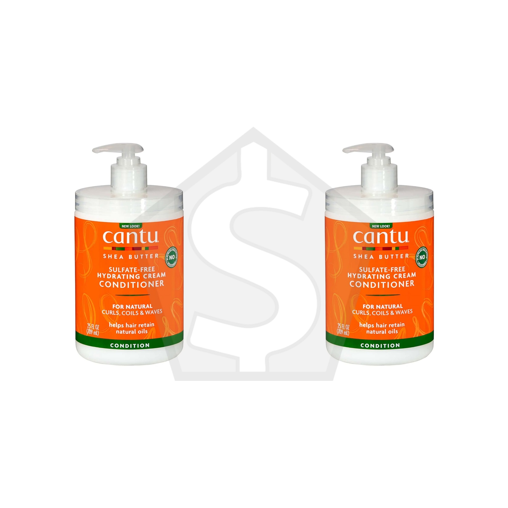 CANTU Shea Butter Sulfate Free Hydrating Cream Conditioner - 25oz - Pack of 2