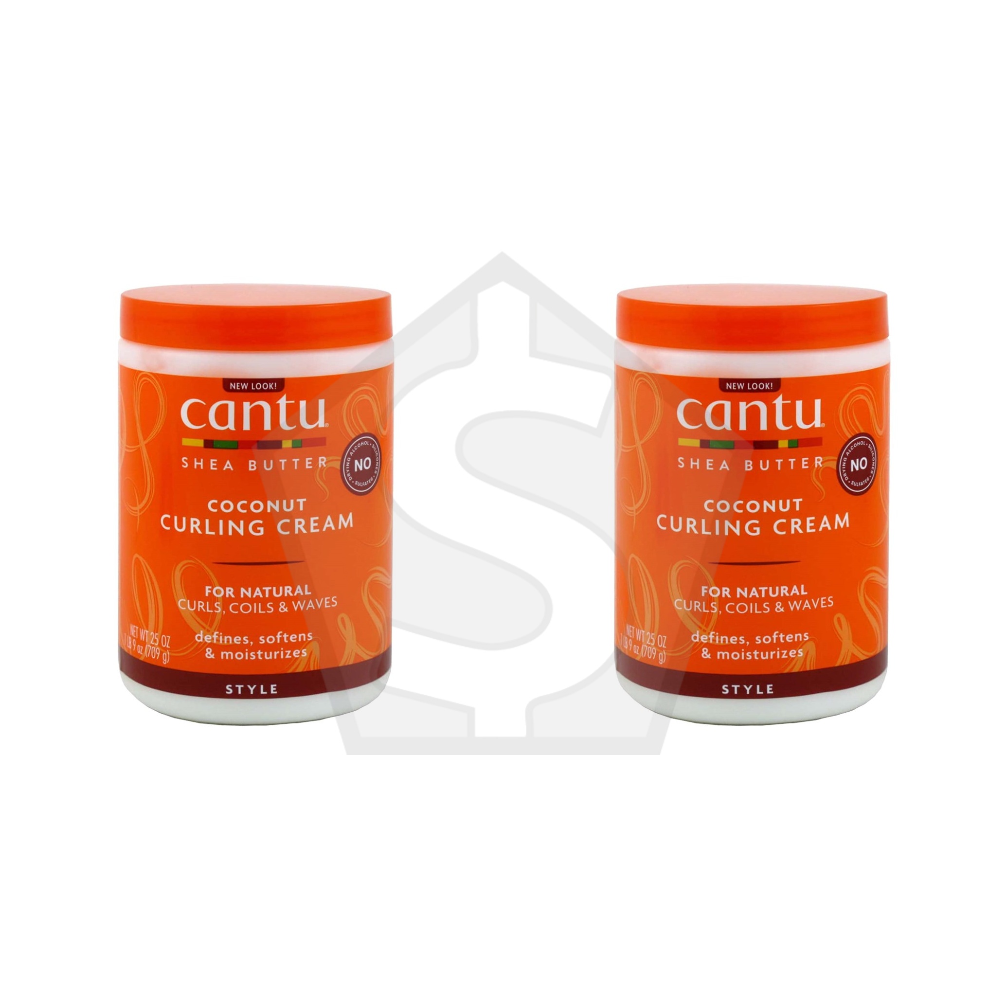 CANTU Shea Butter Coconut Curling Cream (25oz) - Pack of 2
