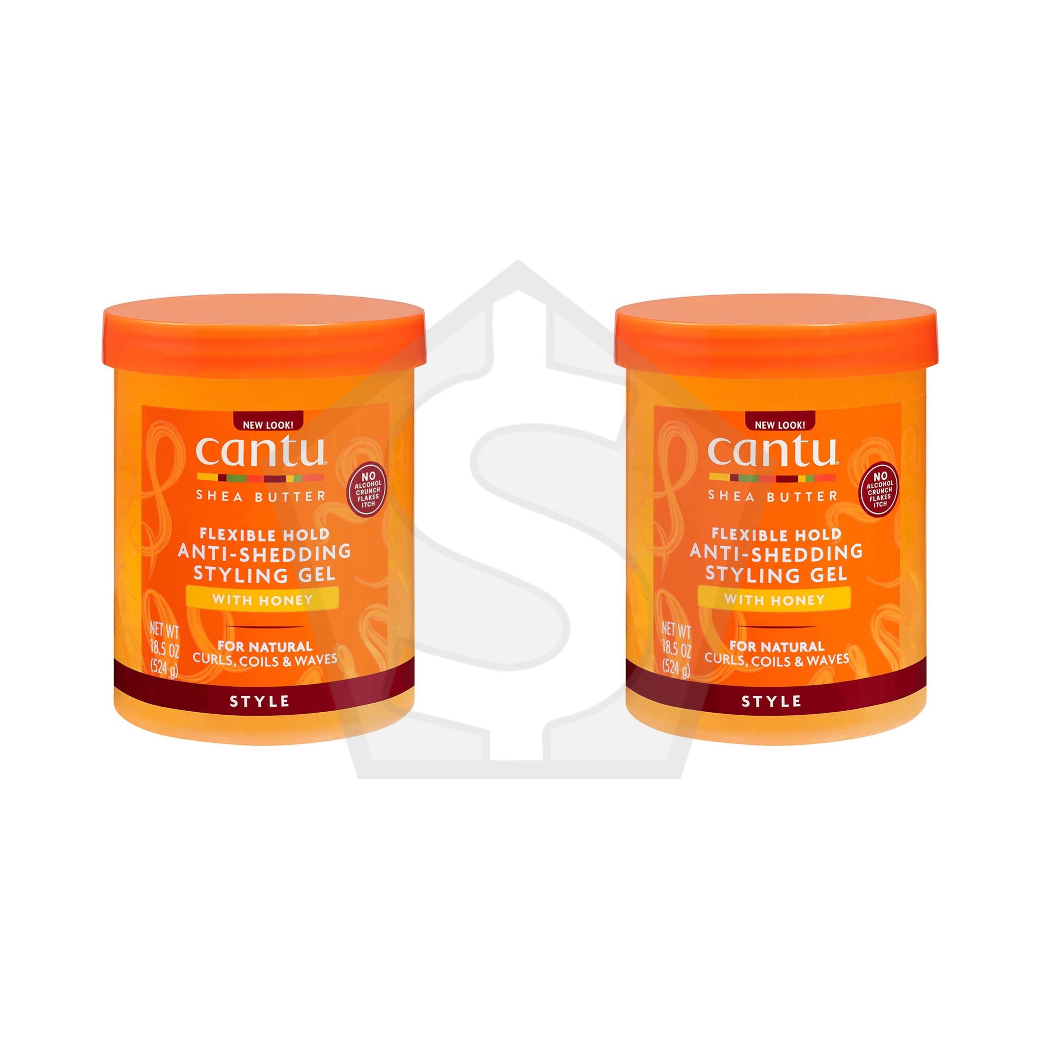 Bundle of 2 - CANTU Anti Shedding Styling Gel with Honey (18.5oz)