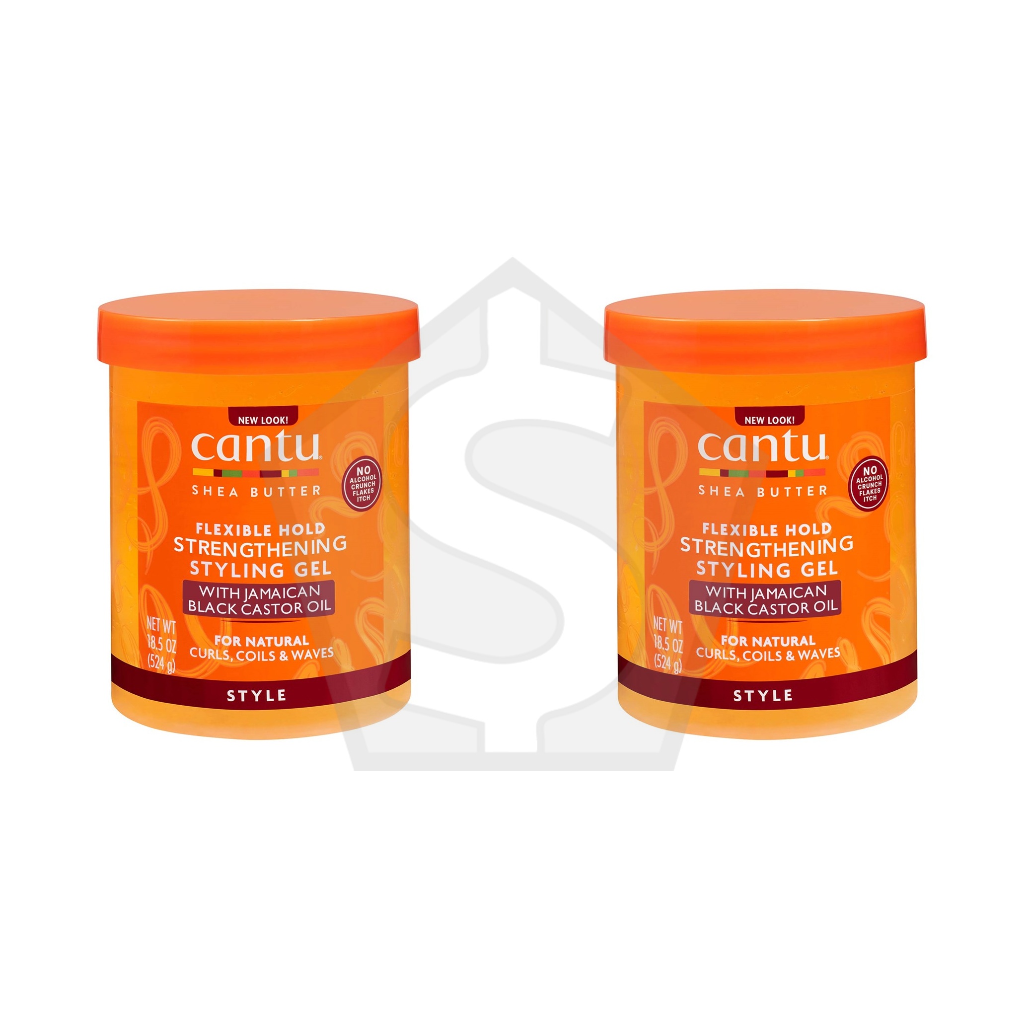 CANTU Strengthening Styling Gel with Jamaican Black Castor Oil (18.5oz) - Pack of 2