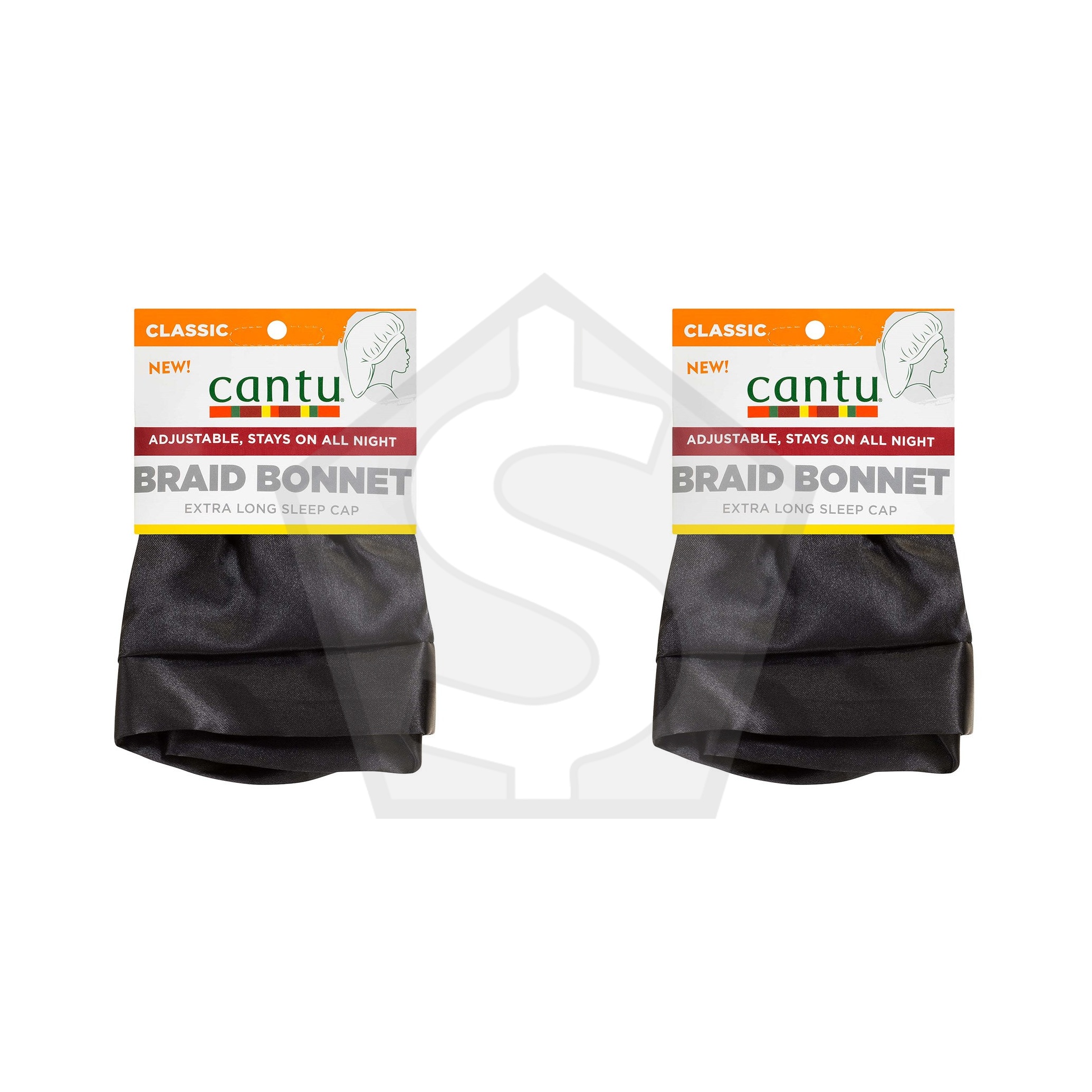 Bundle of 2 - CANTU Braid Bonnet Extra Large Sleep Cap