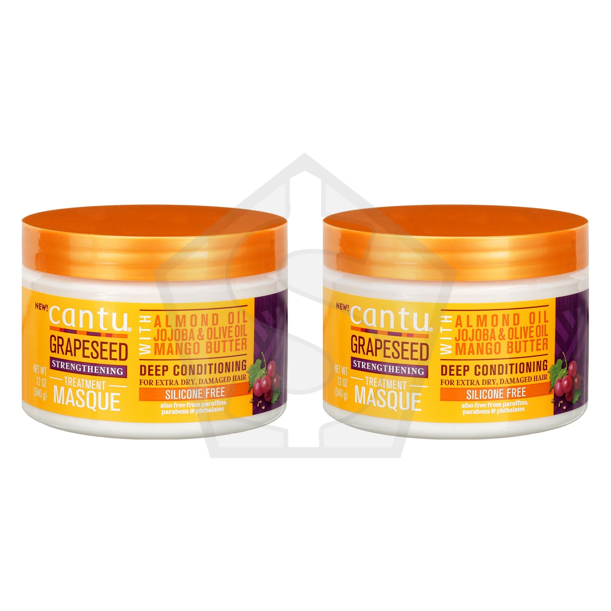 Bundle of 2 - CANTU Grapeseed Strengthening Deep Conditioning Treatment Masque (12oz)