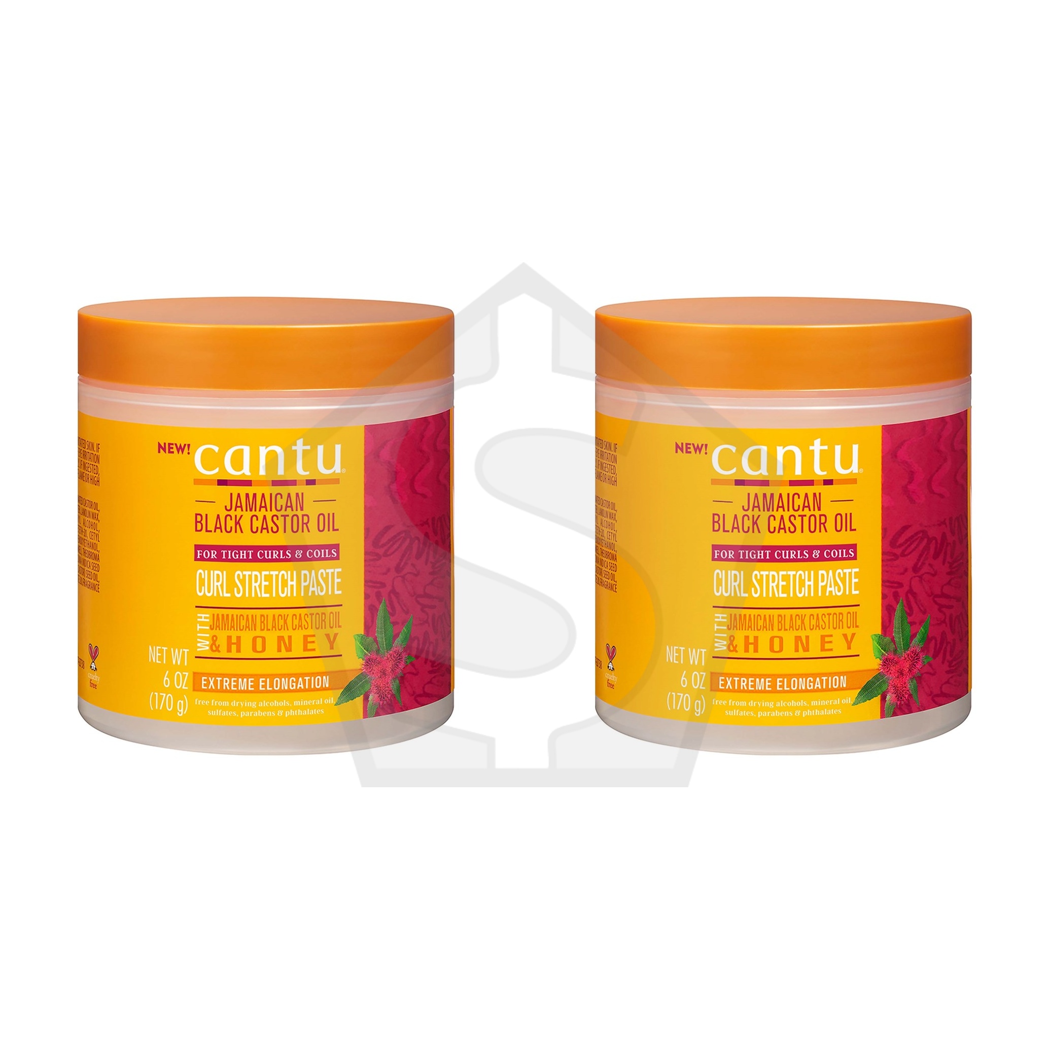 Bundle of 2 - CANTU Jamaican Black Castor Oil Curl Stretch Paste (6oz)