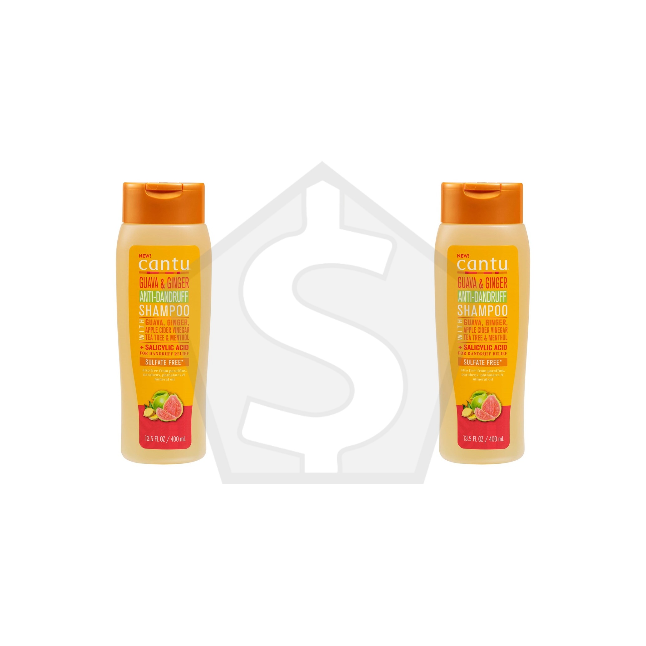 Bundle of 2 - CANTU Guava & Ginger Anti-Dandruff Shampoo (13.5oz)