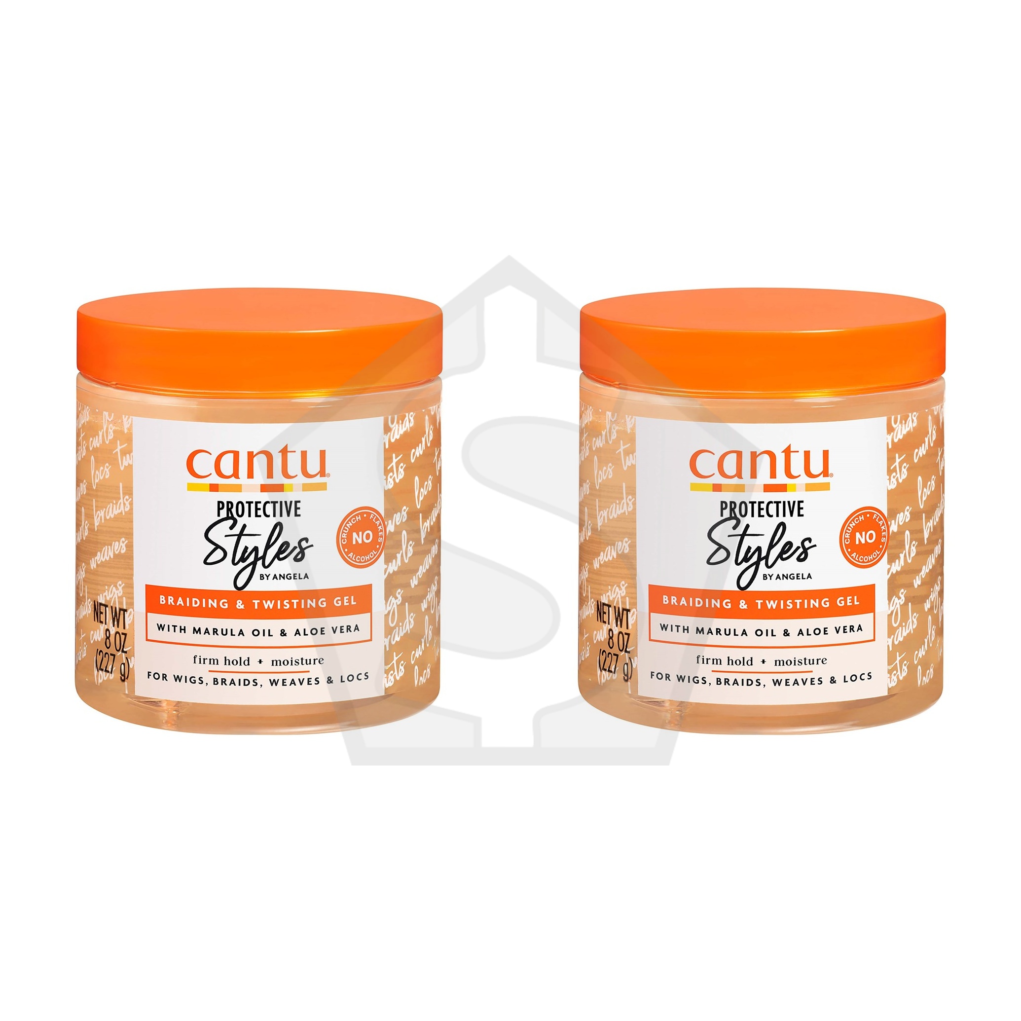 CANTU Protective Styles Braiding & Twisting Gel (8oz) - Pack of 2