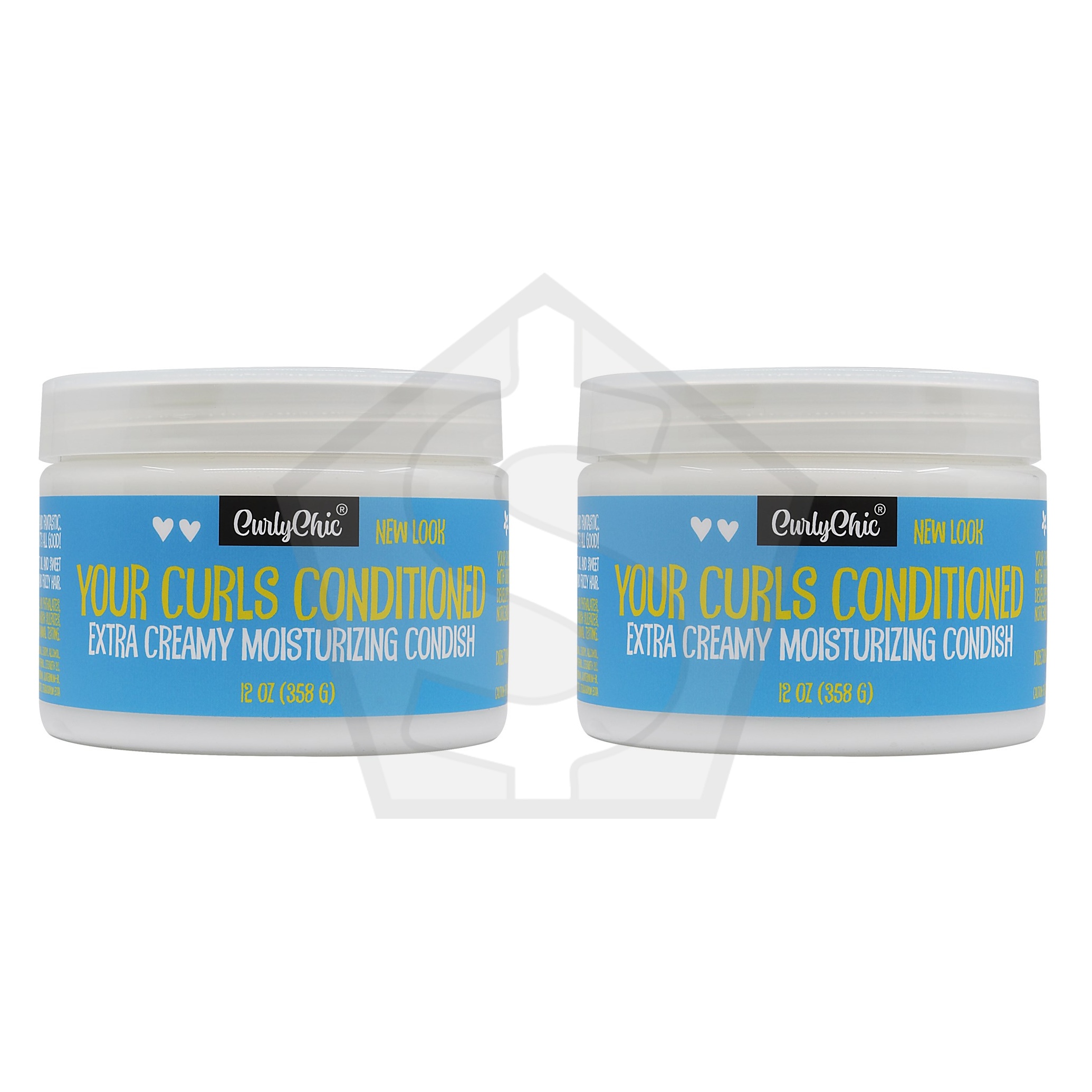 Bundle of 2 - CURLY CHIC Your Curls Conditioned  Creamy Moisturizing Condish (12oz)
