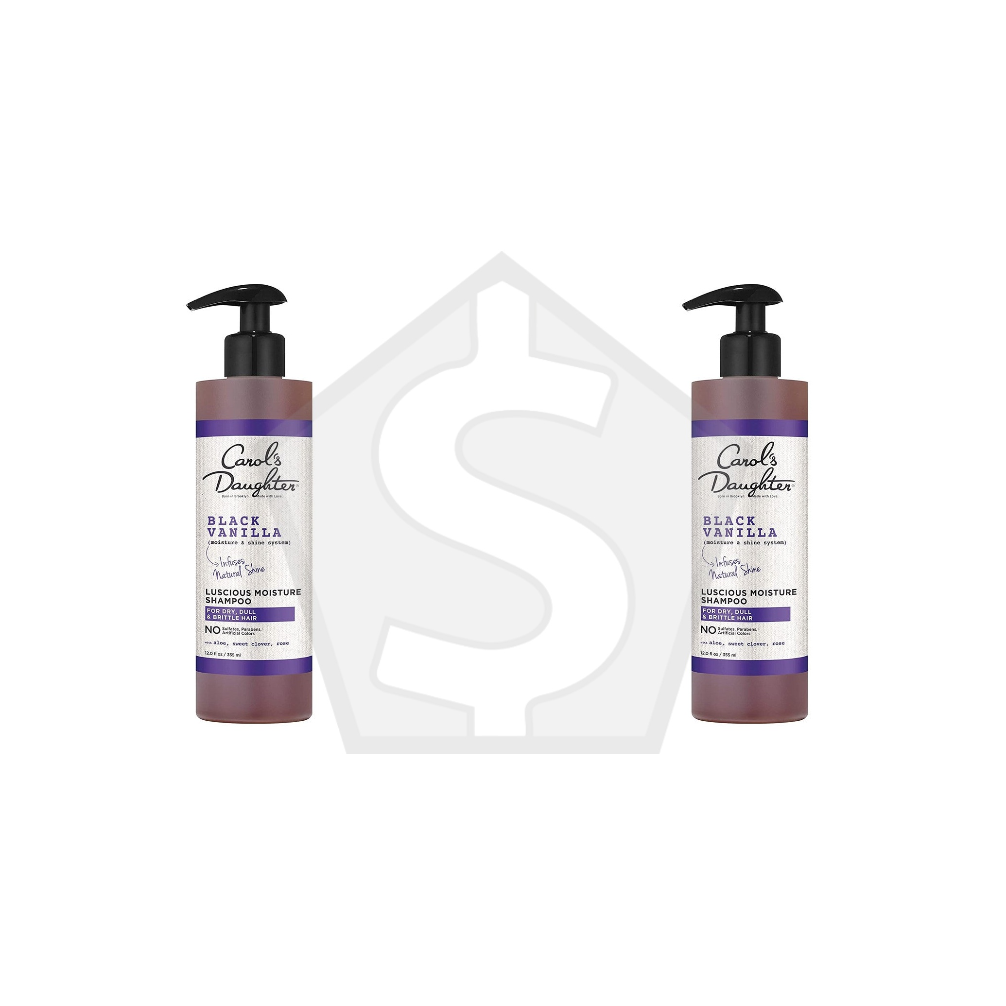 CAROL'S DAUGHTER Black Vanilla Luscious Moisture Shampoo (12oz) - Pack of 2
