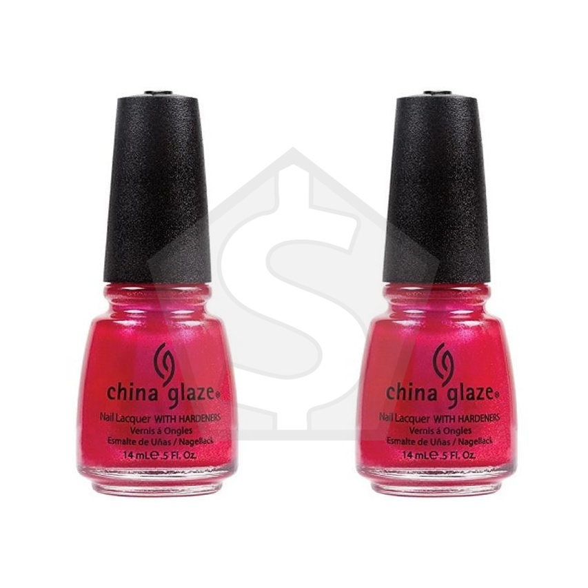 CHINA GLAZE  Nail Lacquer (0.5 fl.oz/14ml) - 108 Degrees - Pack of 2