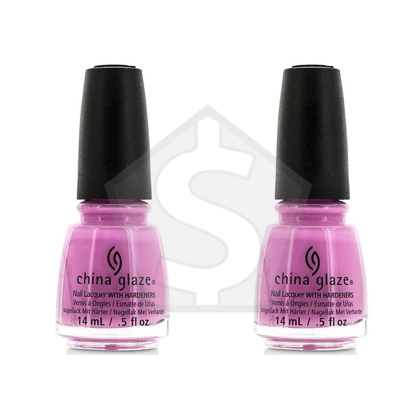 CHINA GLAZE  Nail Lacquer (0.5 fl.oz/14ml) - Dance Baby - Pack of 2