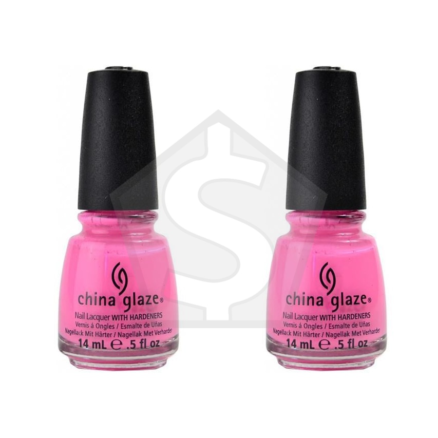 Bundle of 2 - CHINA GLAZE  Nail Lacquer (0.5 fl.oz/14ml) - Bottoms Up