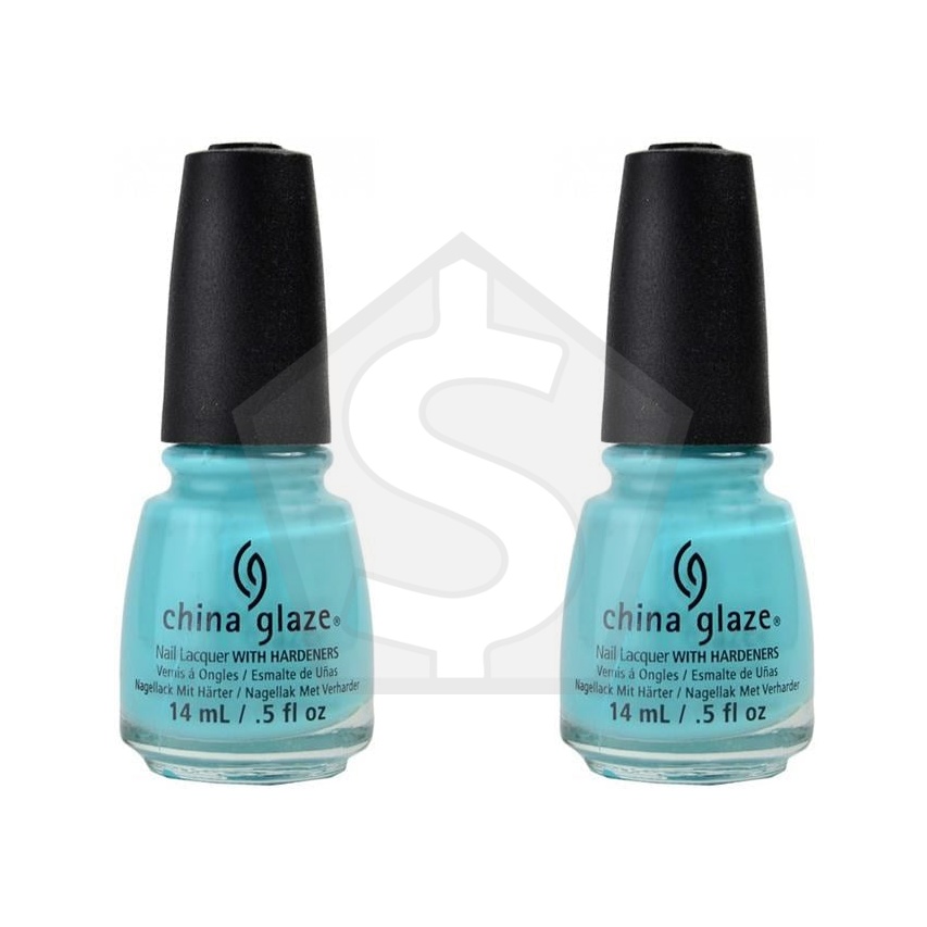 CHINA GLAZE  Nail Lacquer (0.5 fl.oz/14ml) - Too Yacht To Handle - Pack of 2