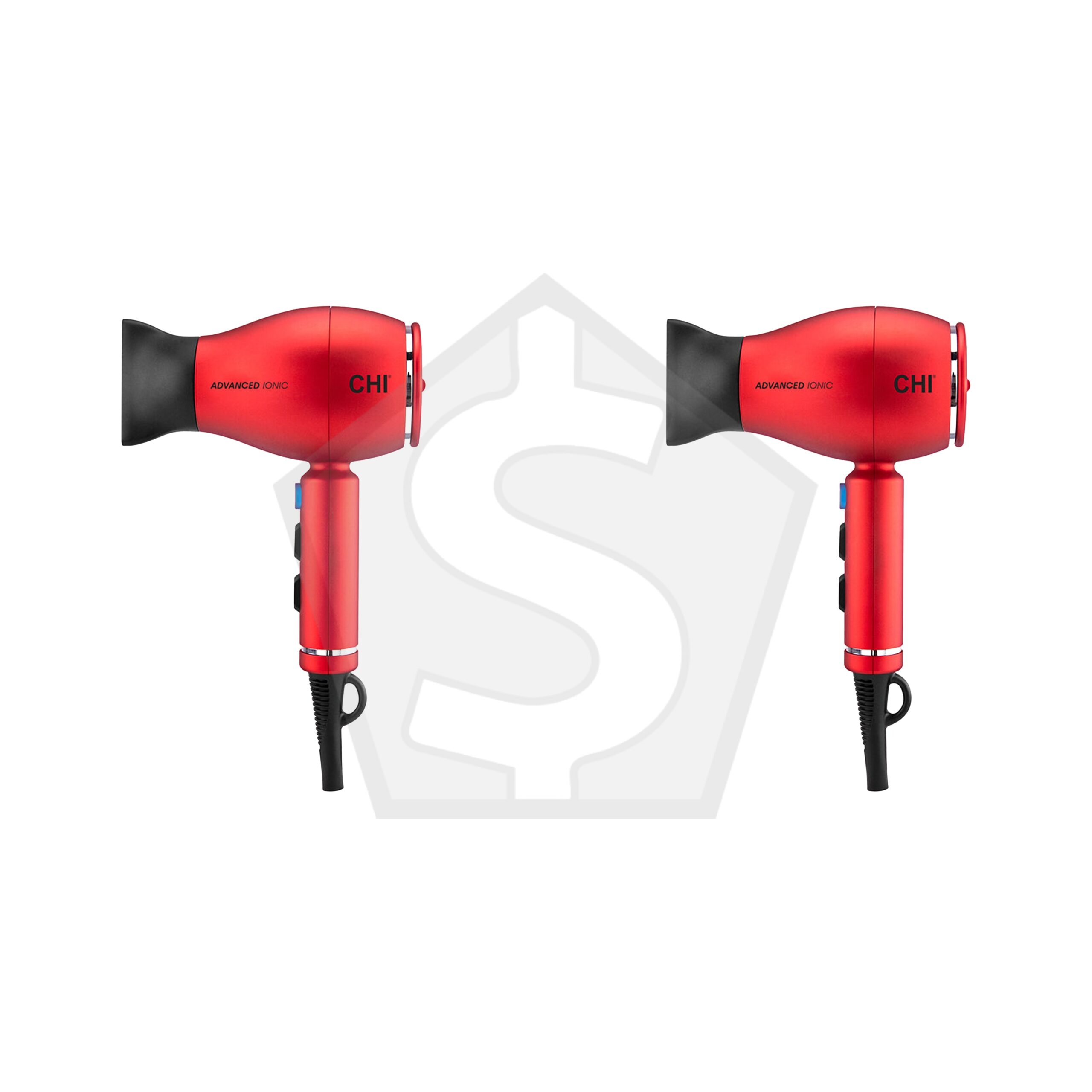CHI Advanced Ionic Compact Hair Dryer 1875W - Red - Pack of 2