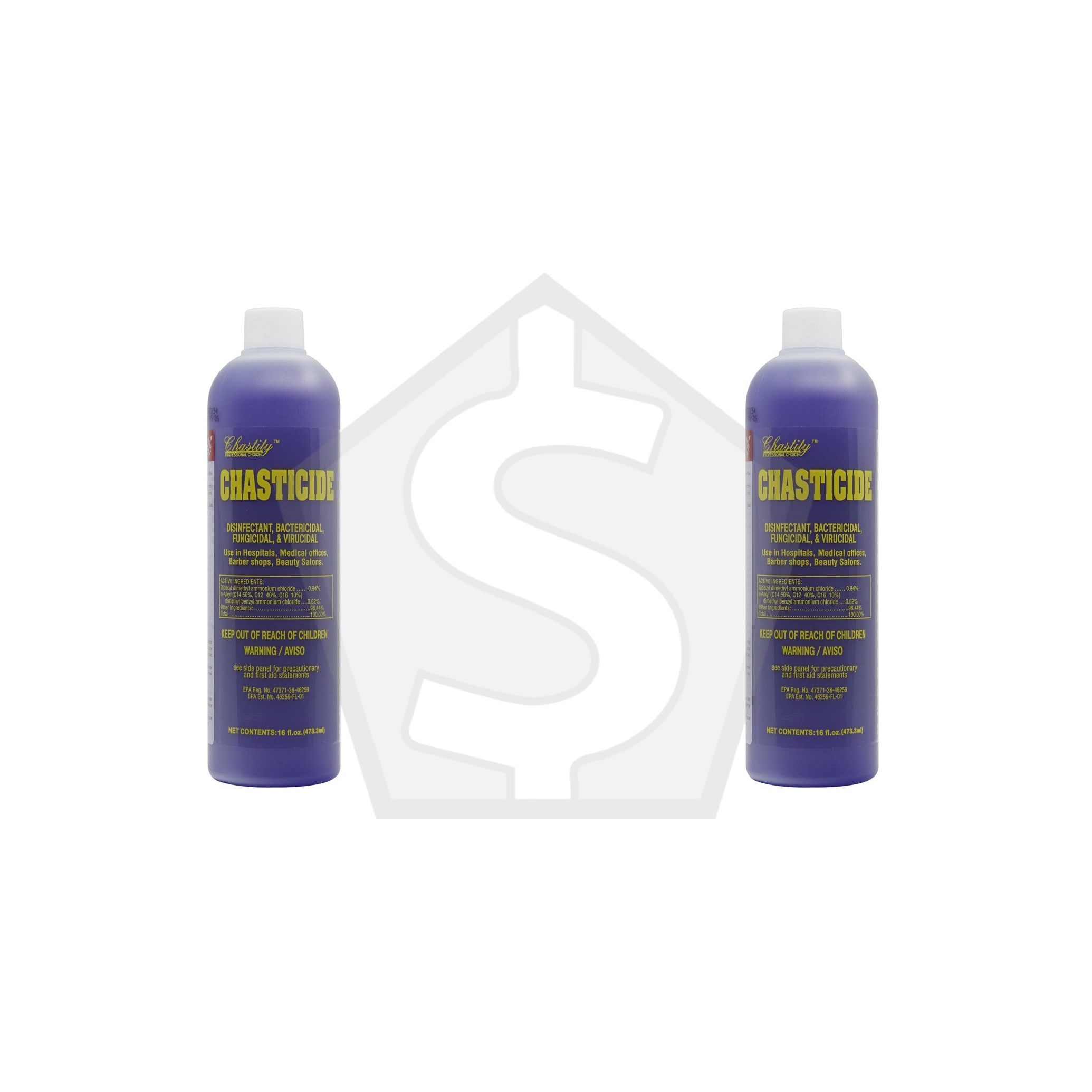 CHASTITY Chasticide Disinfectant - 16oz - Pack of 2