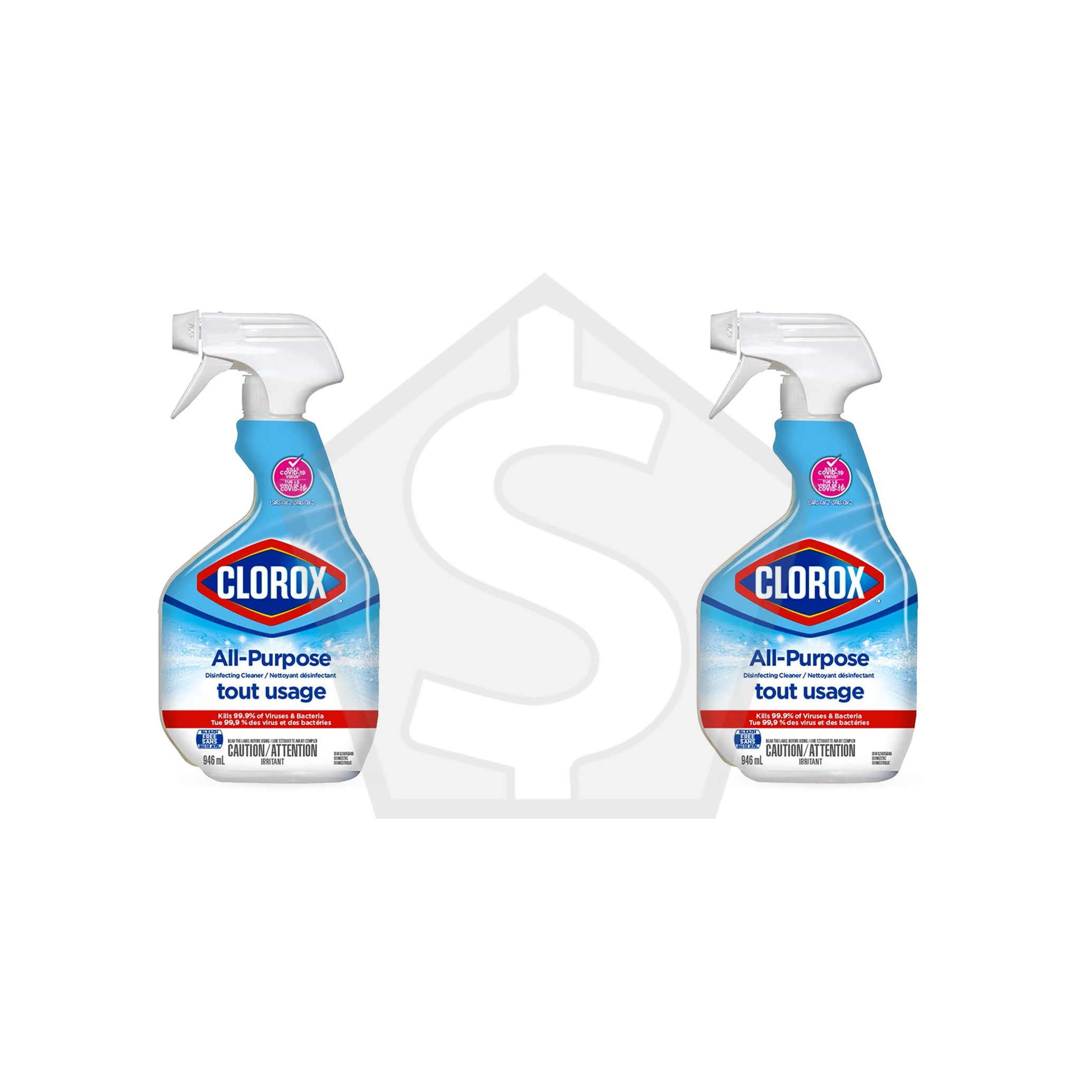 CLOROX All Purpose Disinfecting Cleaner (887ML) - Pack of 2