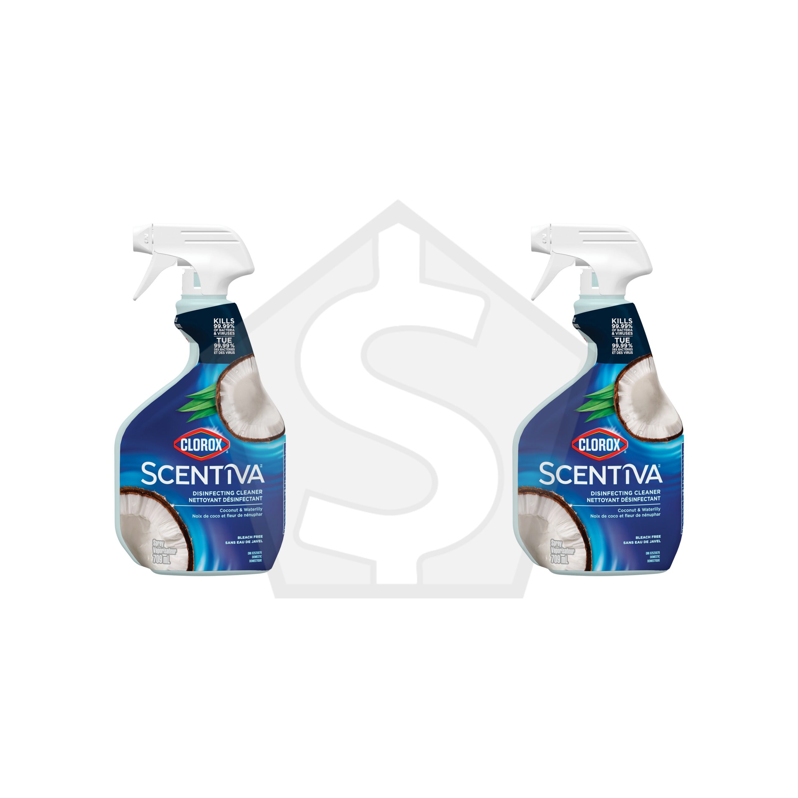 CLOROX Scentiva Disinfecting Cleaner (709ML) - Coconut & waterlily - Pack of 2