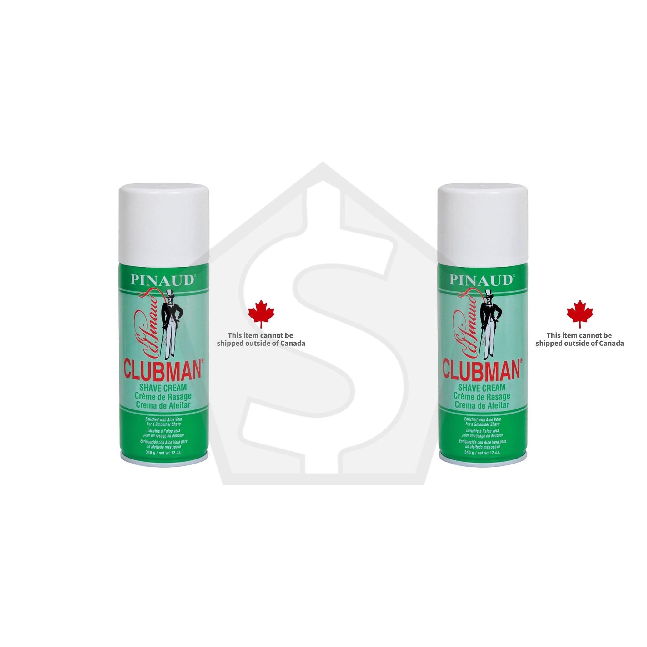 Bundle of 2 - CLUBMAN Pinaud Shave Cream (12oz)