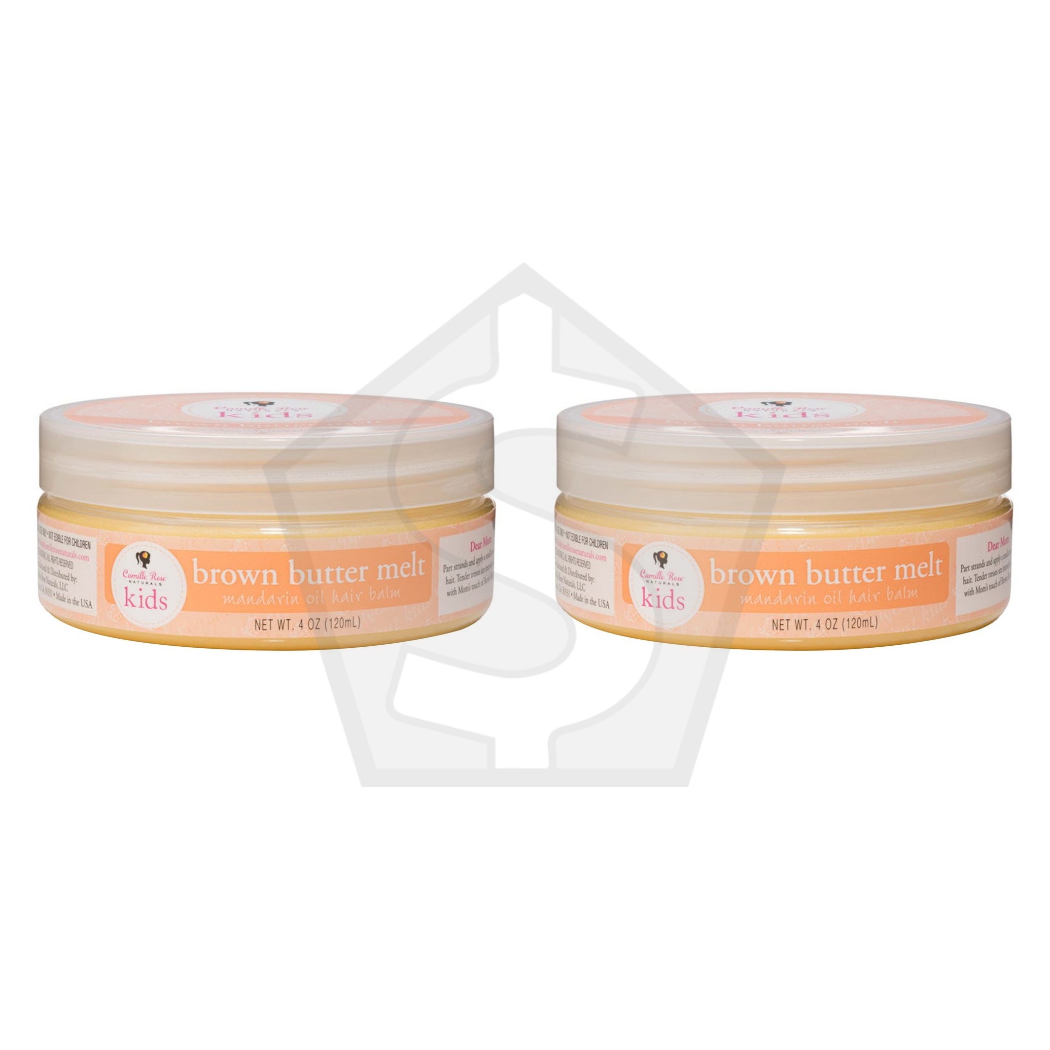 CAMILLE ROSE Kids Brown Butter Melt Hair Balm (4oz) - Pack of 2