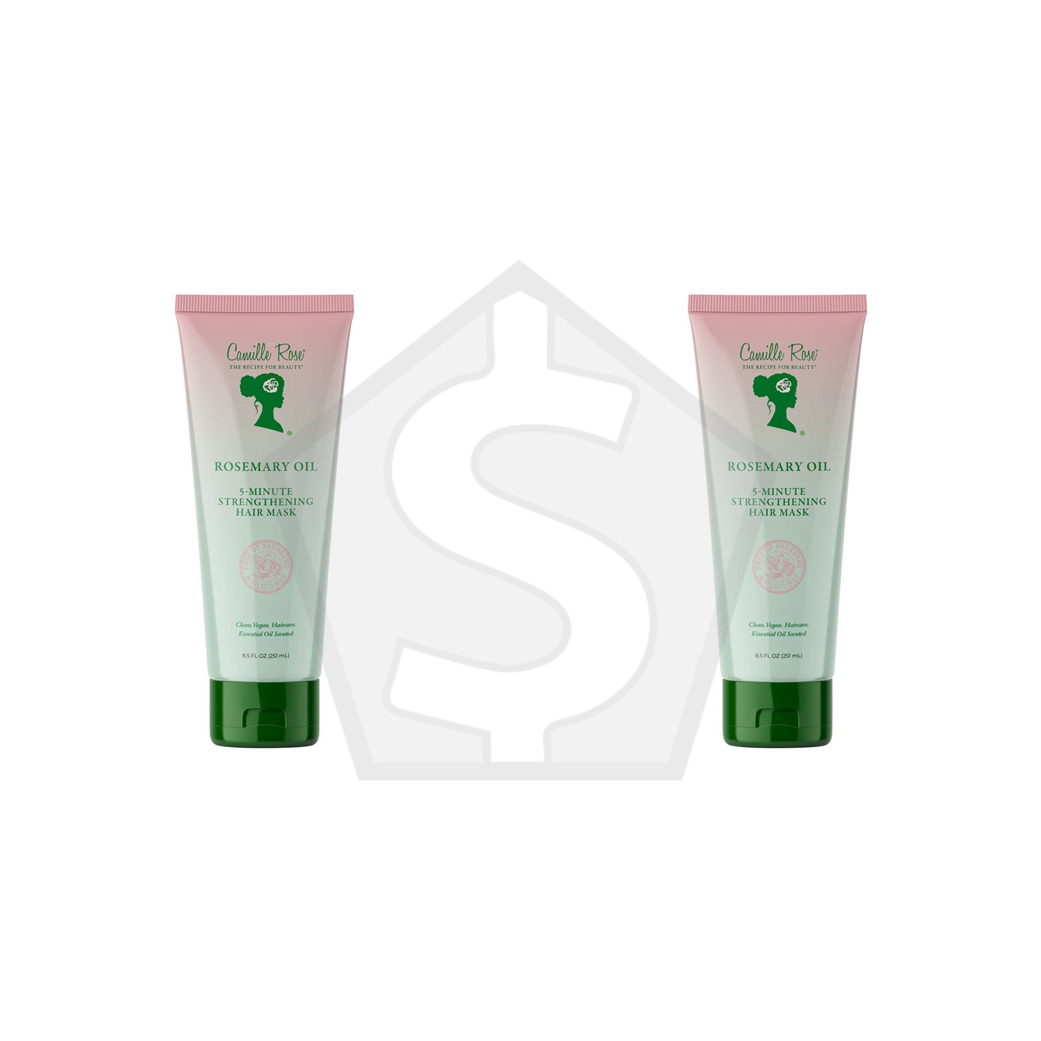 CAMILLE ROSE Rosemary Oil 5 Minute Strengthening Hair Mask (8.5oz) - Pack of 2