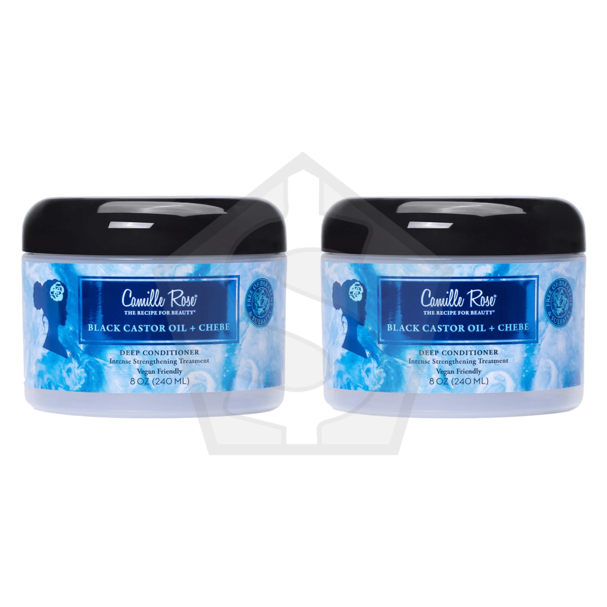 CAMILLE ROSE Black Castor Oil + Chebe Deep Conditioner (8oz) - Pack of 2